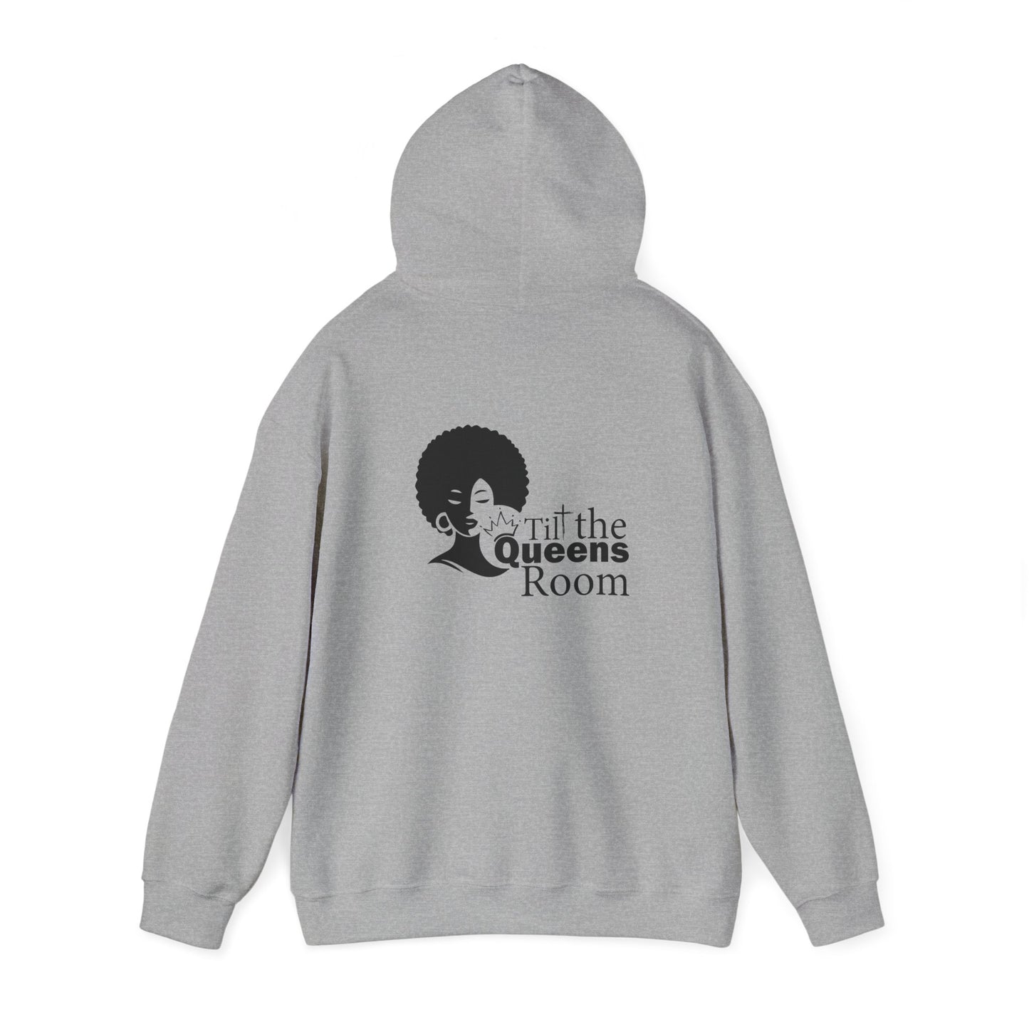 Queens Tilt the Room Woman Hooded Sweatshirt - Cozy Apparel for Empowerment