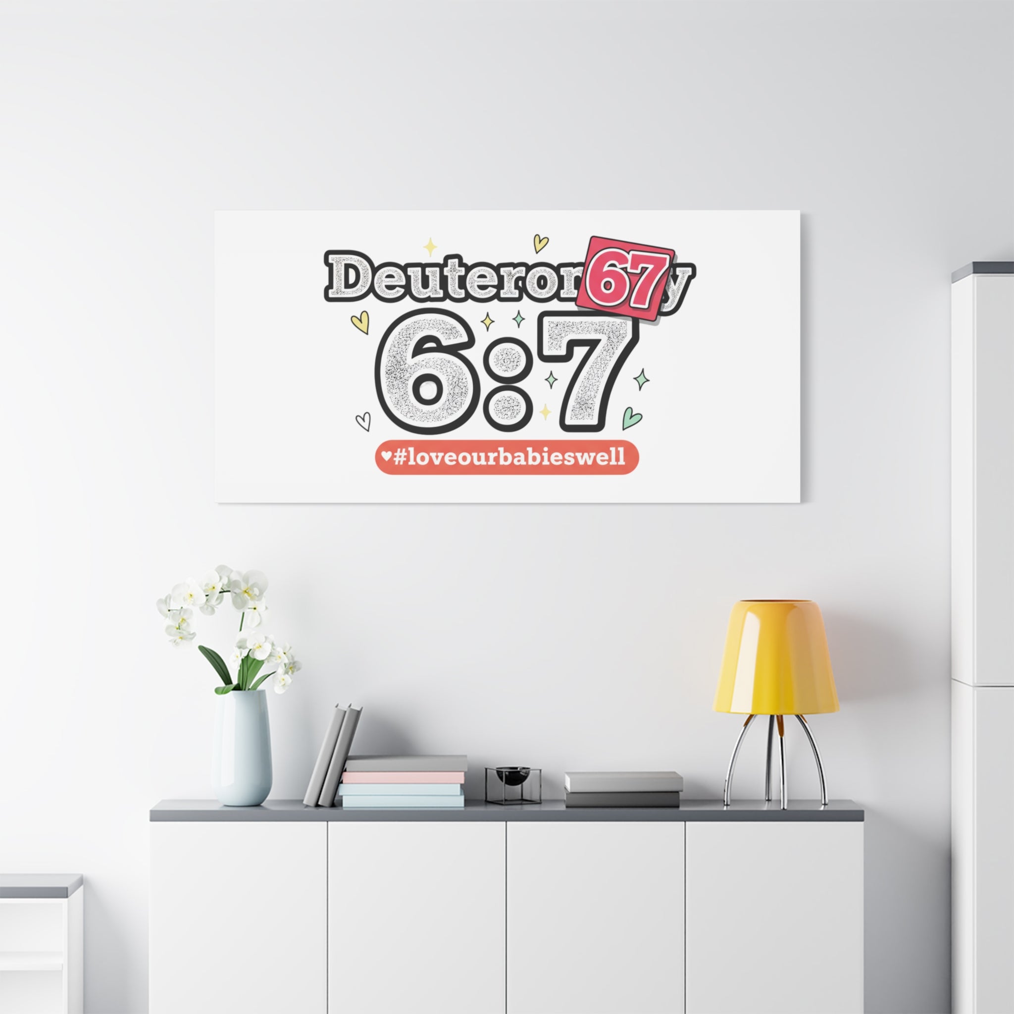 67 meme canvas | absurdist number art, minimalist meme humor