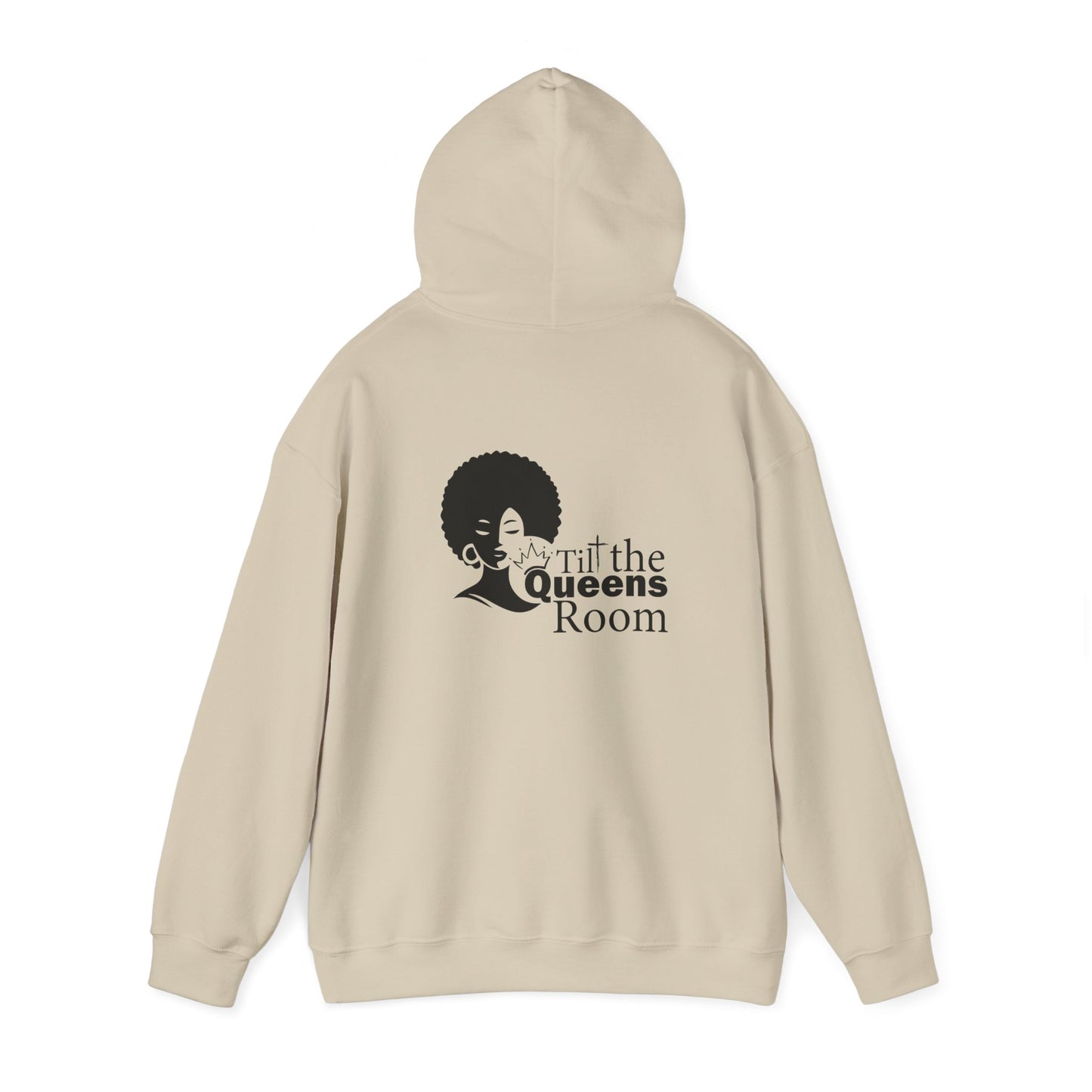 Queens Tilt the Room Woman Hooded Sweatshirt - Cozy Apparel for Empowerment