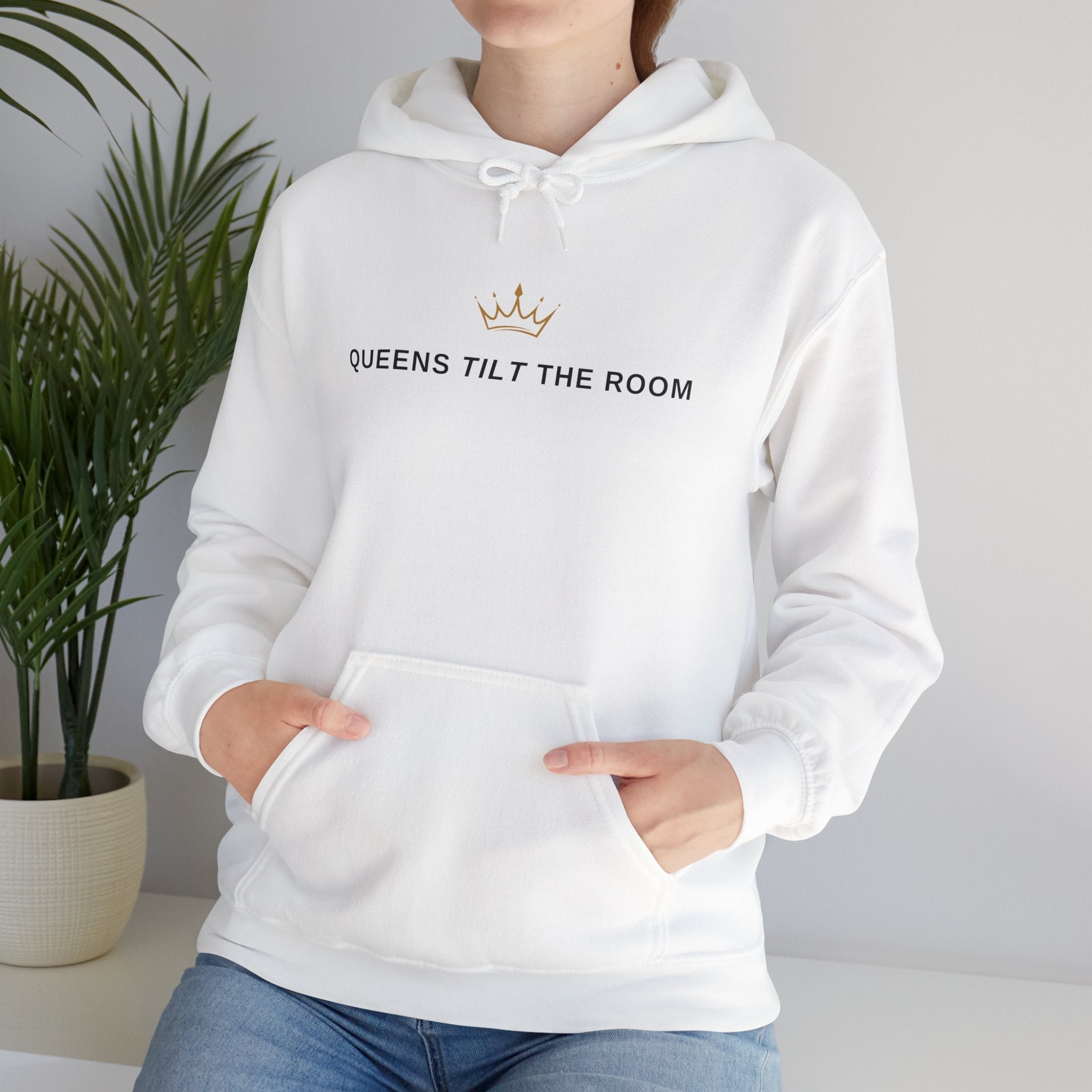 Queens Tilt the Room Hoodie - Unisex Heavy Blend Sweatshirt