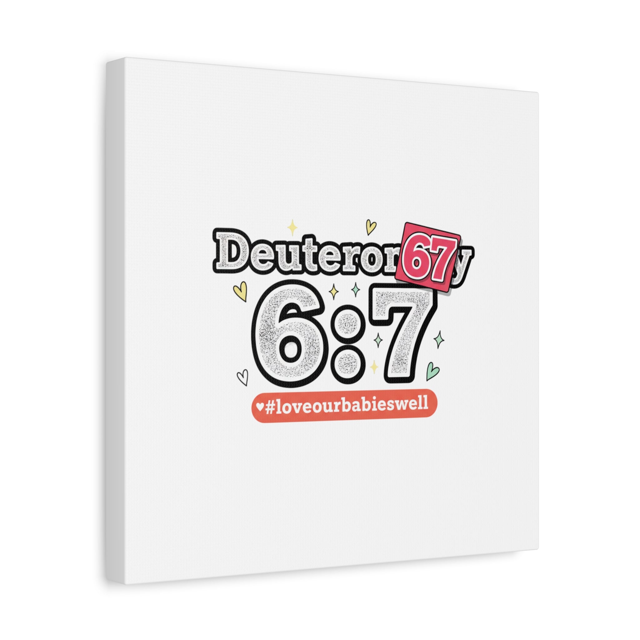 67 meme canvas | absurdist number art, minimalist meme humor