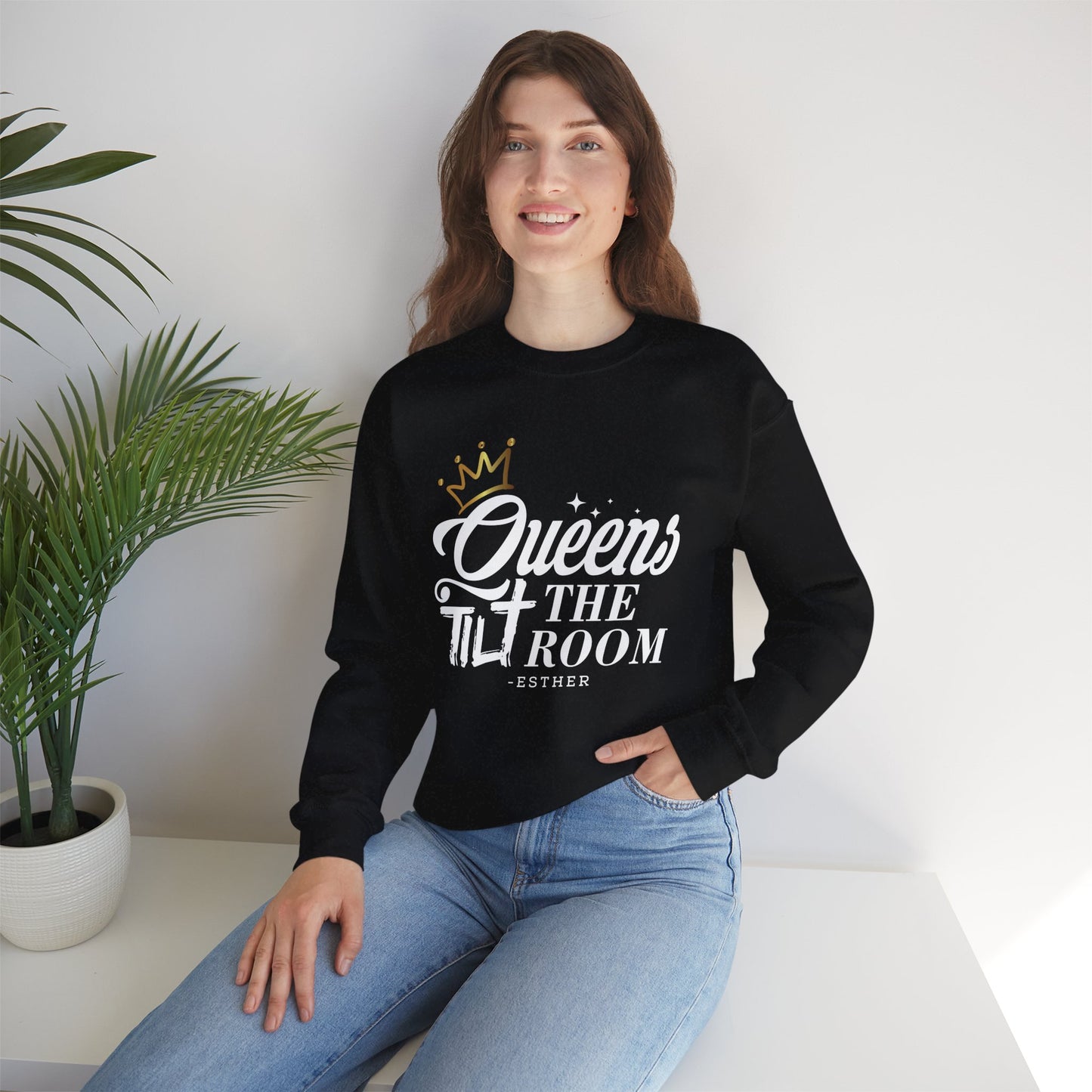 Queens Tilt Room Unisex Heavy Blend™ Crewneck Sweatshirt