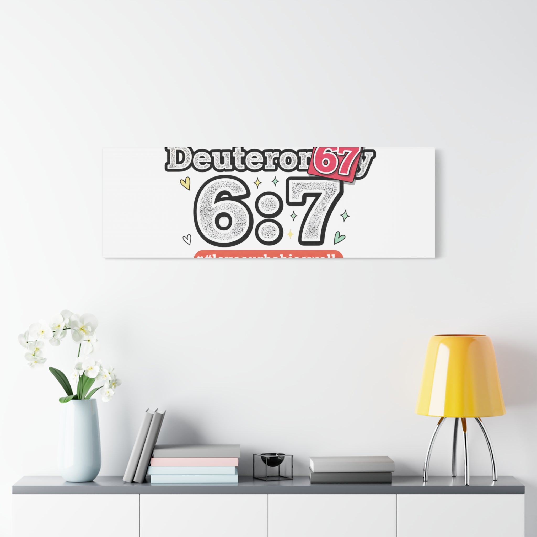 67 meme canvas | absurdist number art, minimalist meme humor