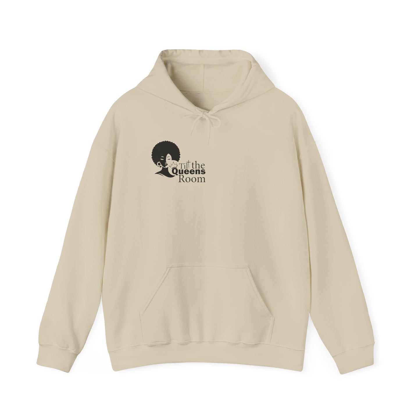 Queens Tilt the Room Woman Hooded Sweatshirt - Cozy Apparel for Empowerment