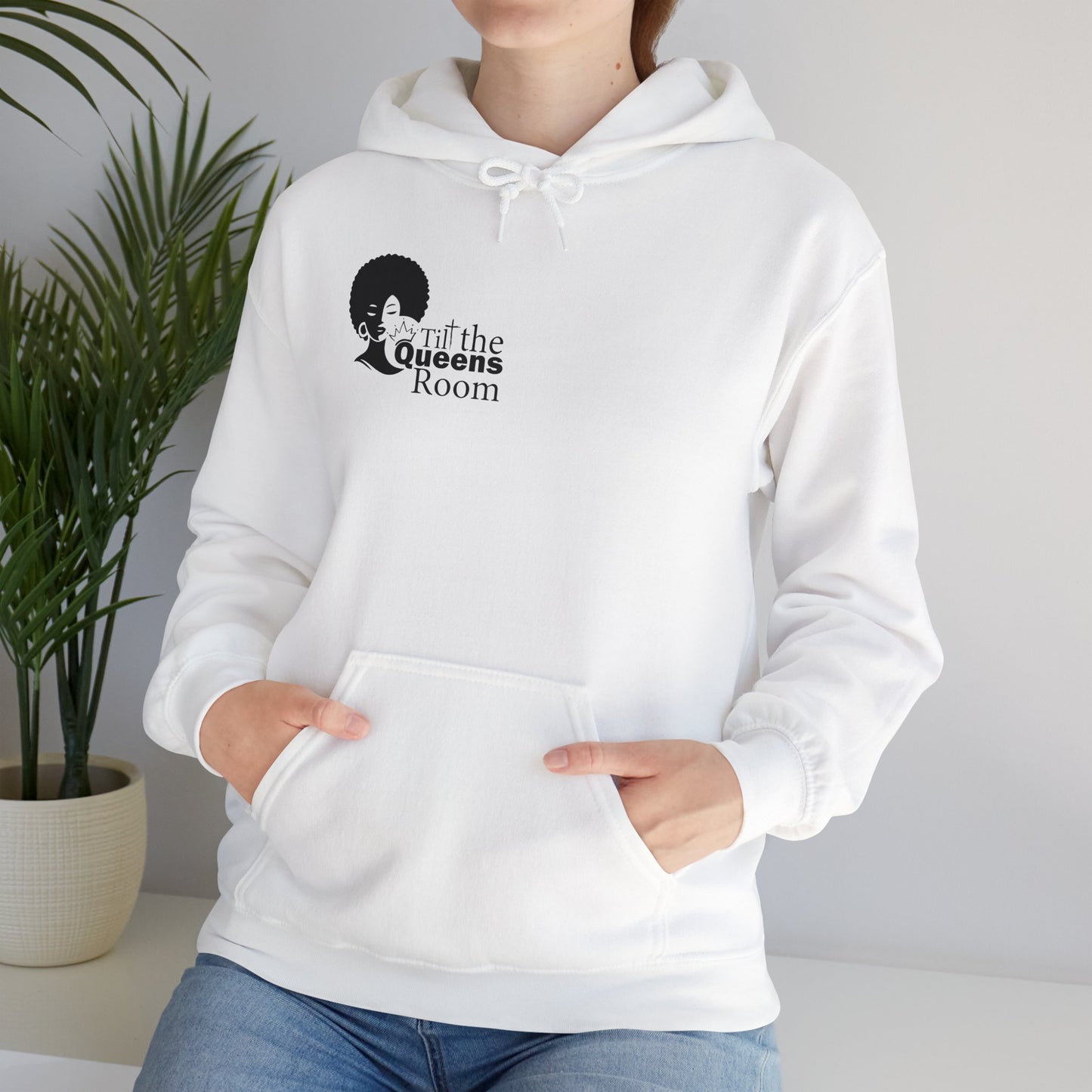 Queens Tilt the Room Woman Hooded Sweatshirt - Cozy Apparel for Empowerment