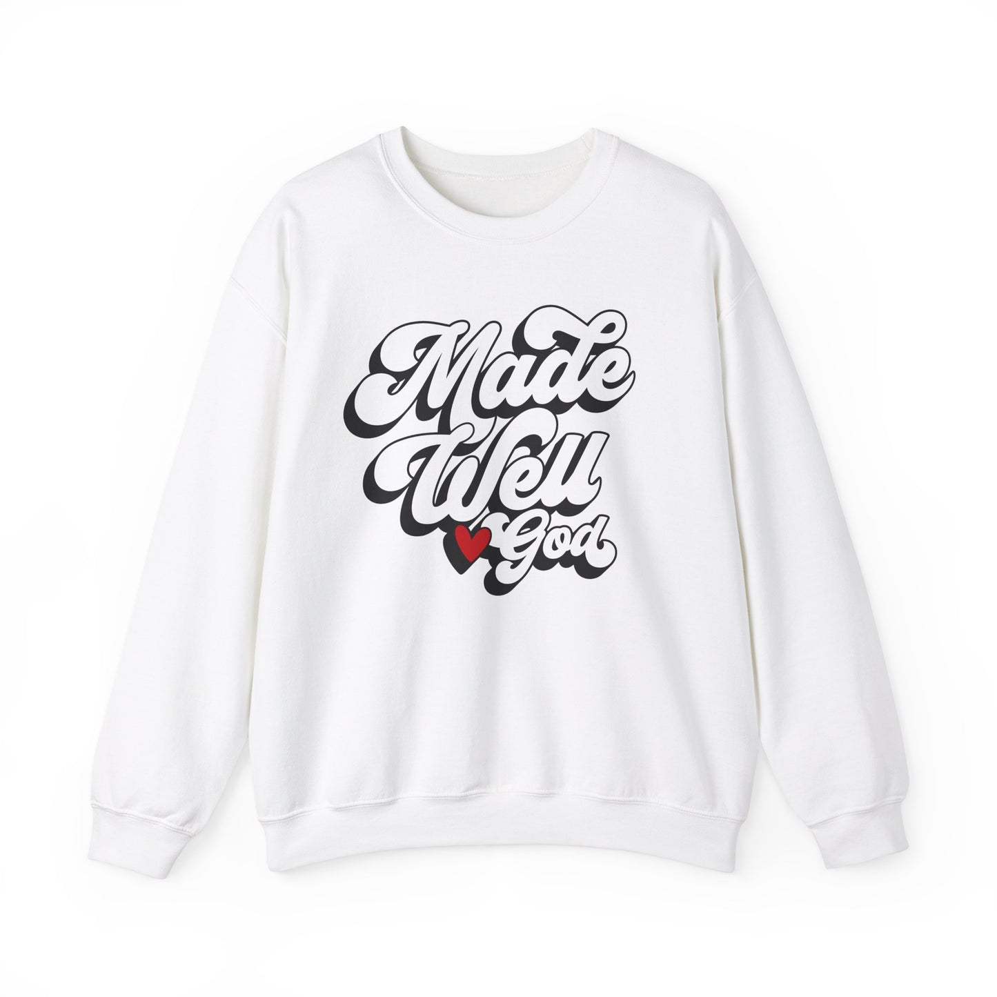 Made Well God Unisex Crewneck Sweatshirt - Cozy Faith-Inspired Apparel