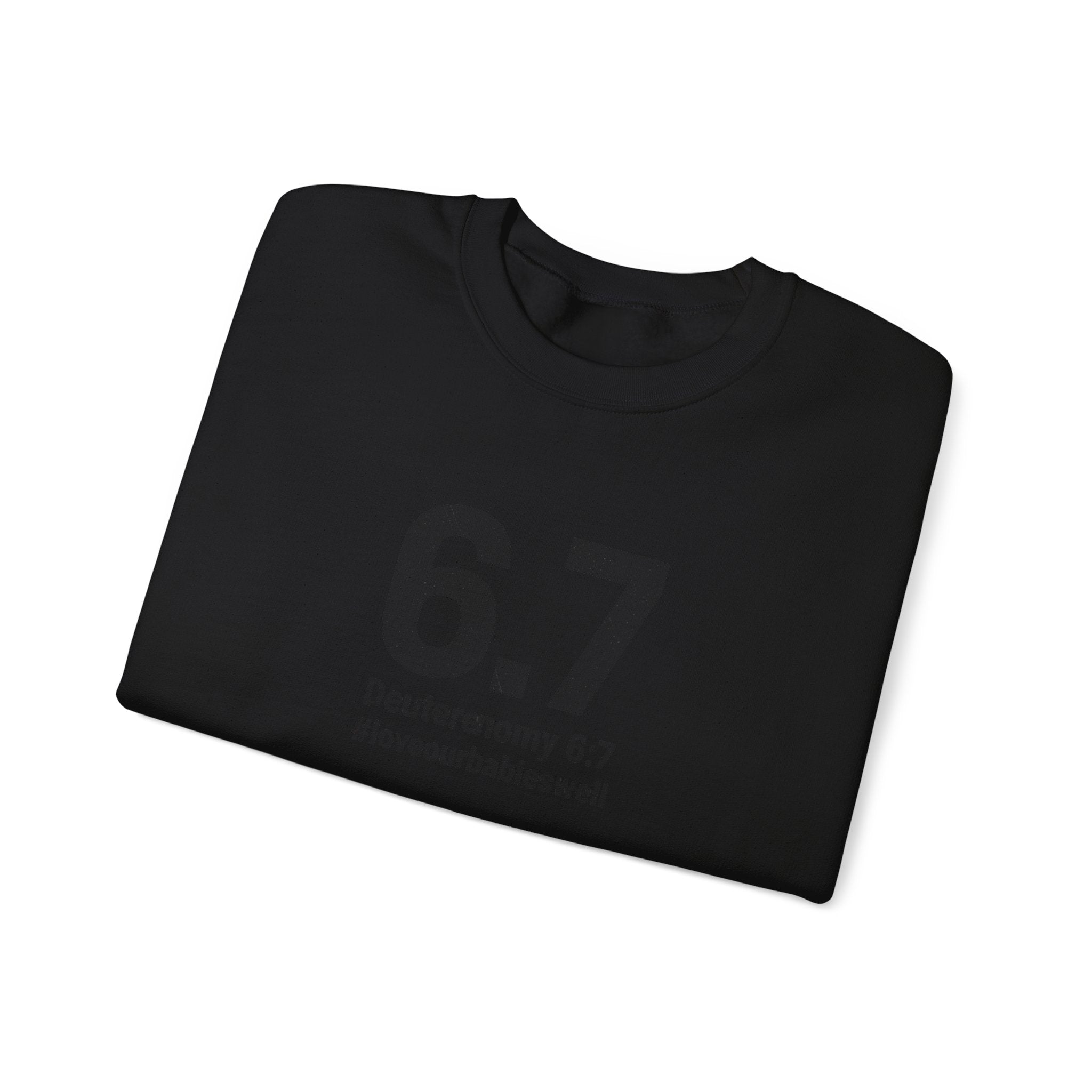 6.7 Minimalist Number Crewneck Sweatshirt | 67 shirt, absurdist humor