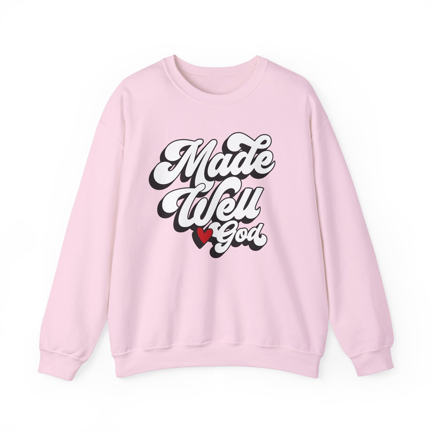 Made Well God Unisex Crewneck Sweatshirt - Cozy Faith-Inspired Apparel