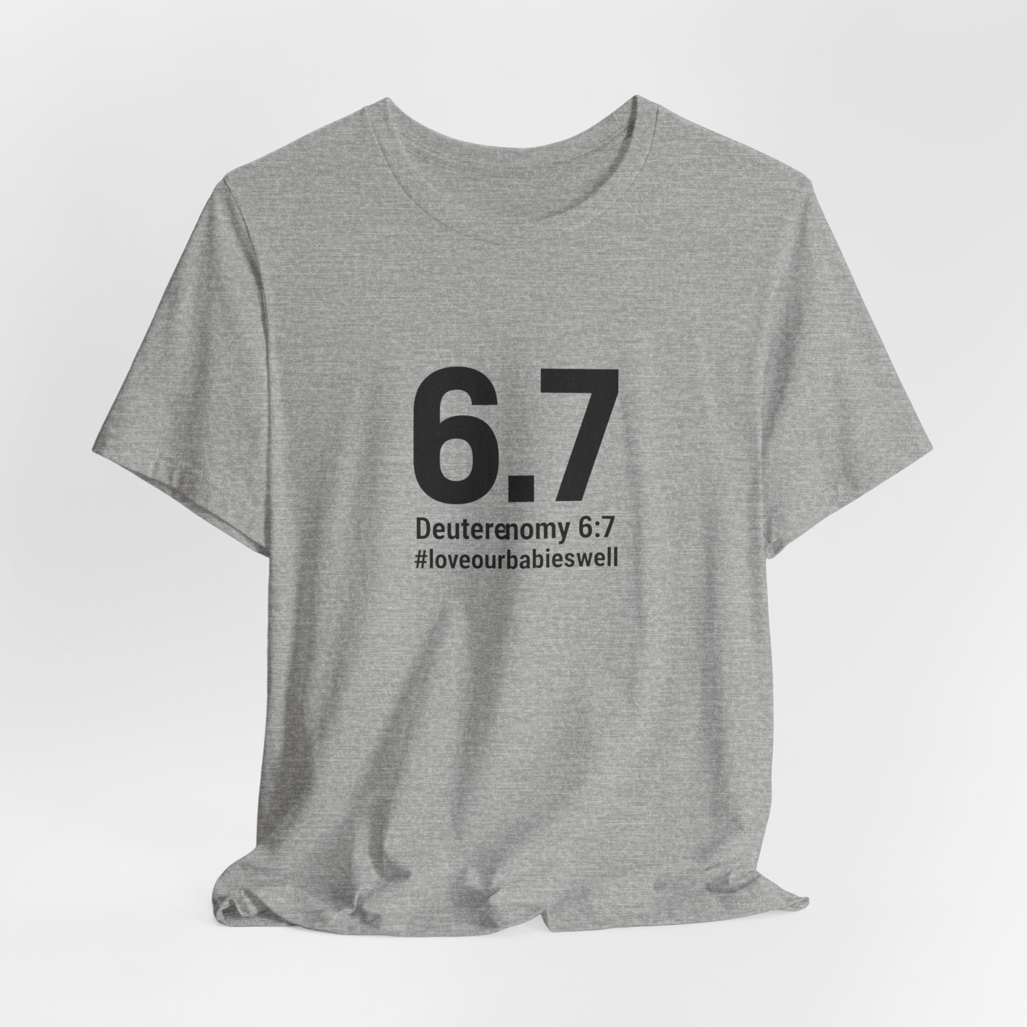 6.7 Minimalist Number Meme Tee | 67 shirt, absurdist humor