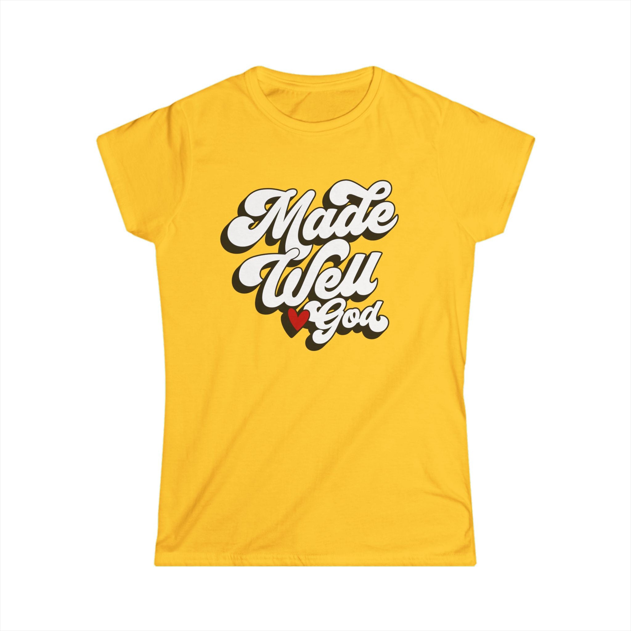 Made Well, Loved by God Women's Softstyle Tee – Inspirational Faith T-Shirt