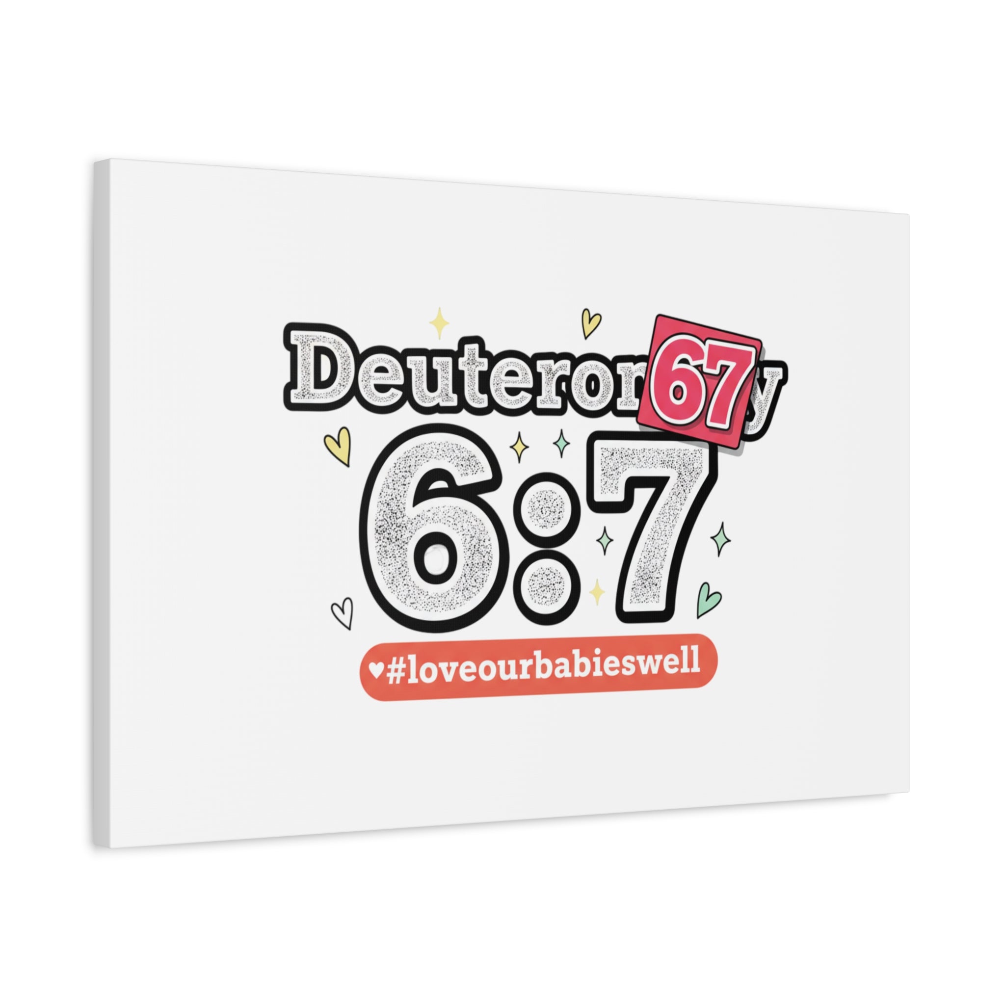 67 meme canvas | absurdist number art, minimalist meme humor