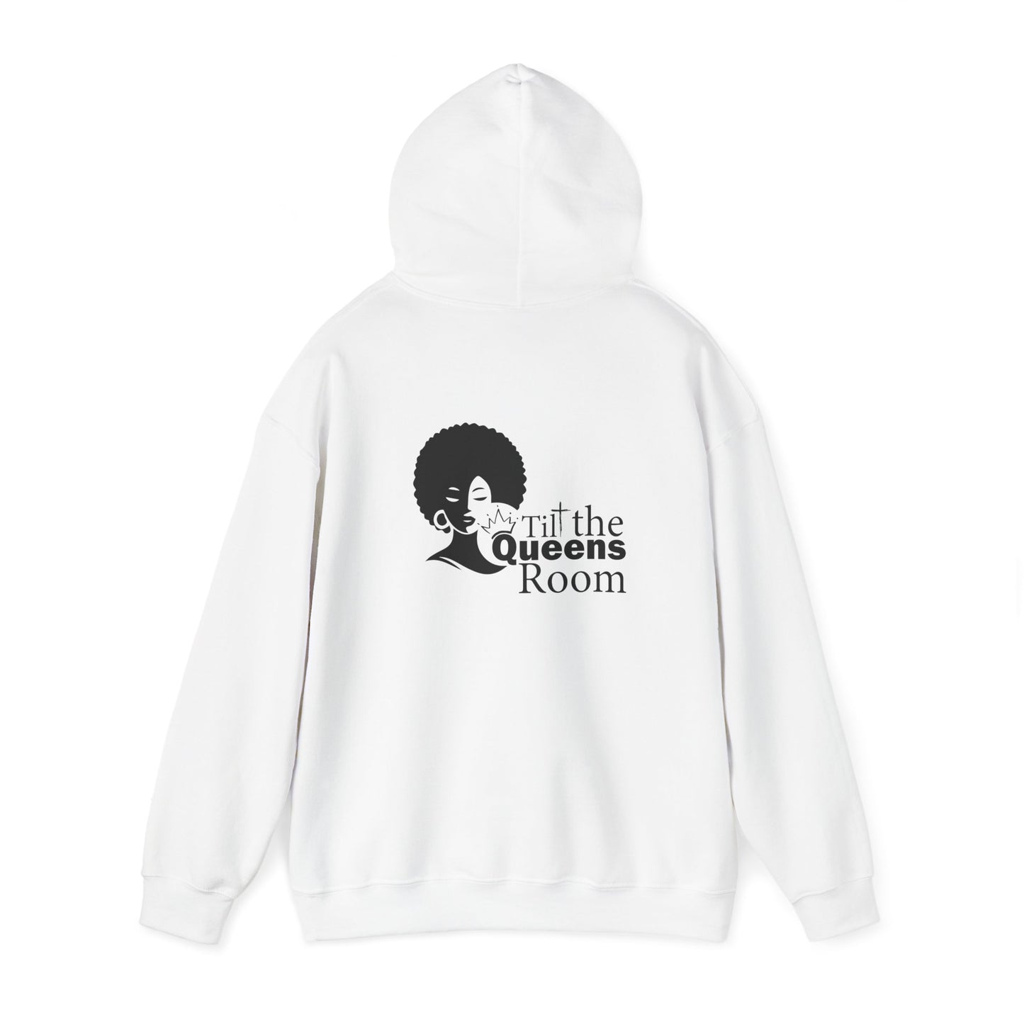 Queens Tilt the Room Woman Hooded Sweatshirt - Cozy Apparel for Empowerment
