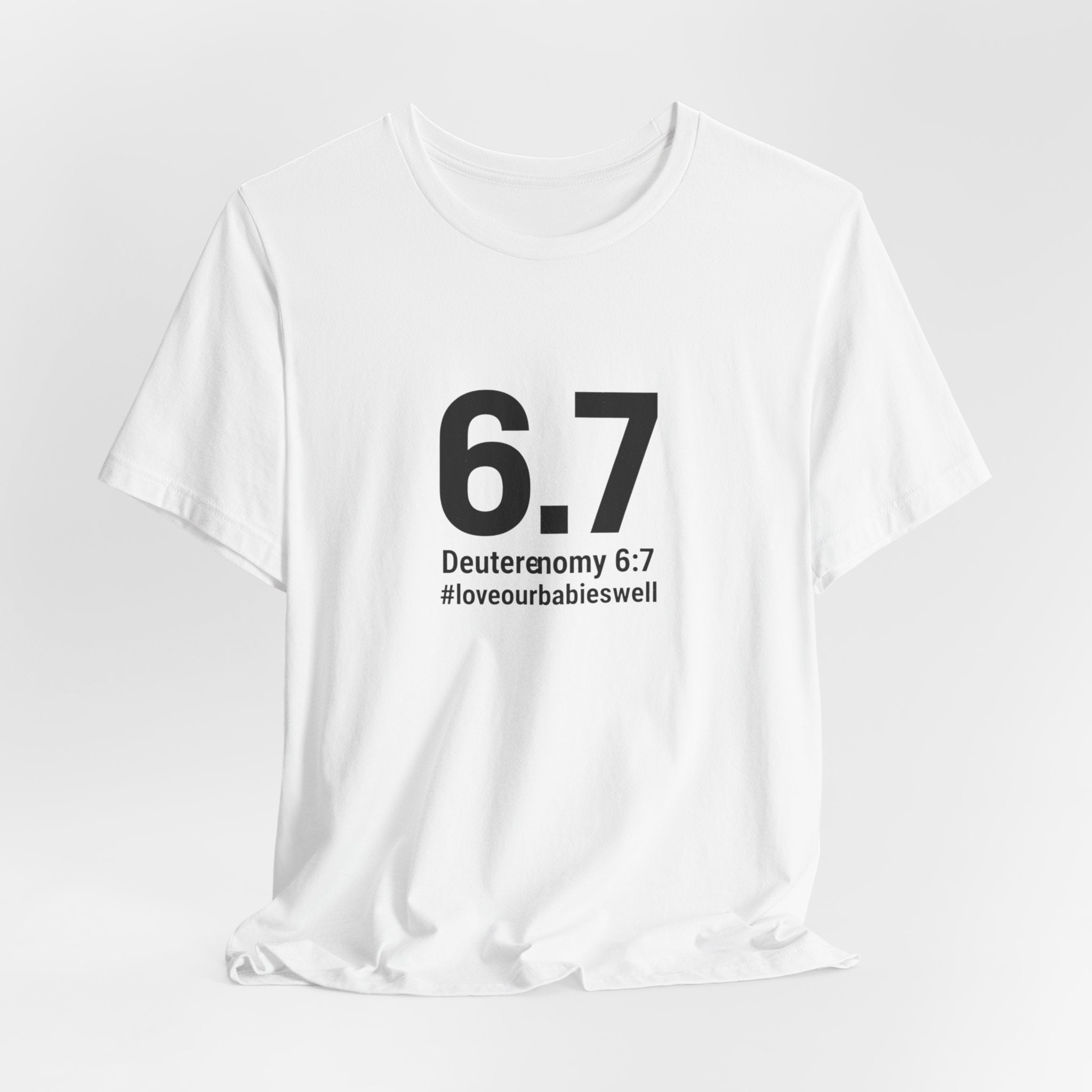 6.7 Minimalist Number Meme Tee | 67 shirt, absurdist humor