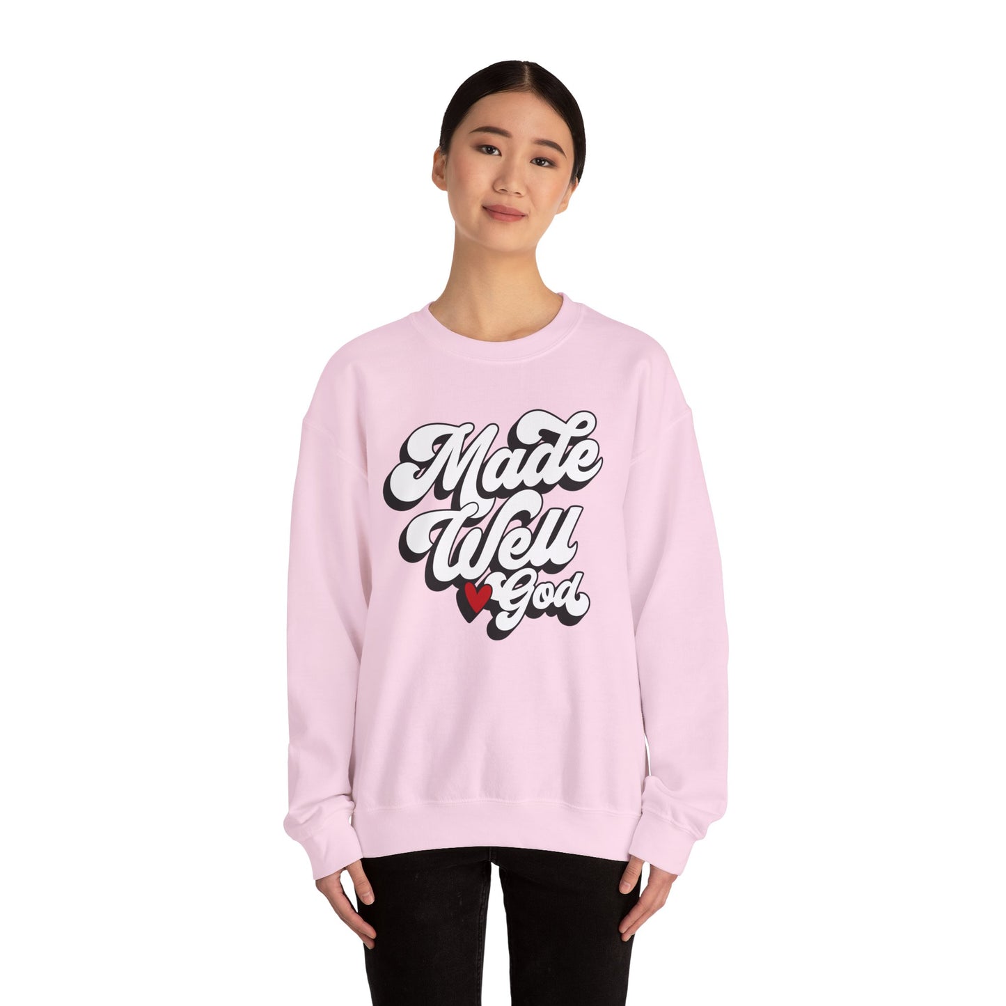 Made Well God Unisex Crewneck Sweatshirt - Cozy Faith-Inspired Apparel