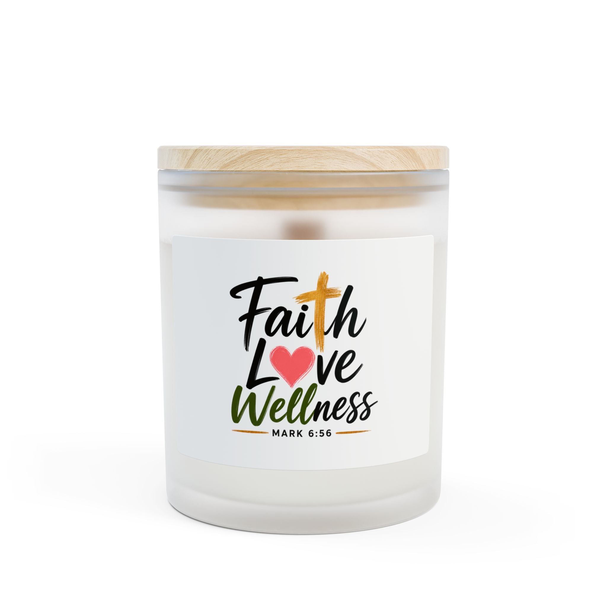 Faith • Love • Wellness Conference 2026 Scented Candle — 11oz Frosted Glass (Mark 6:56)