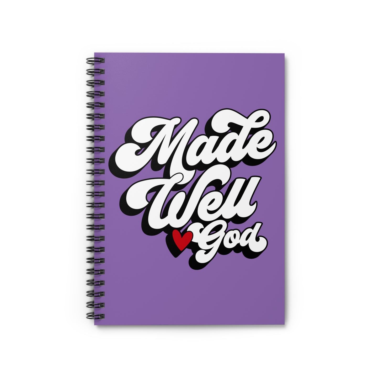 Made Well Love God Spiral Notebook - Inspirational Ruled Line Journal