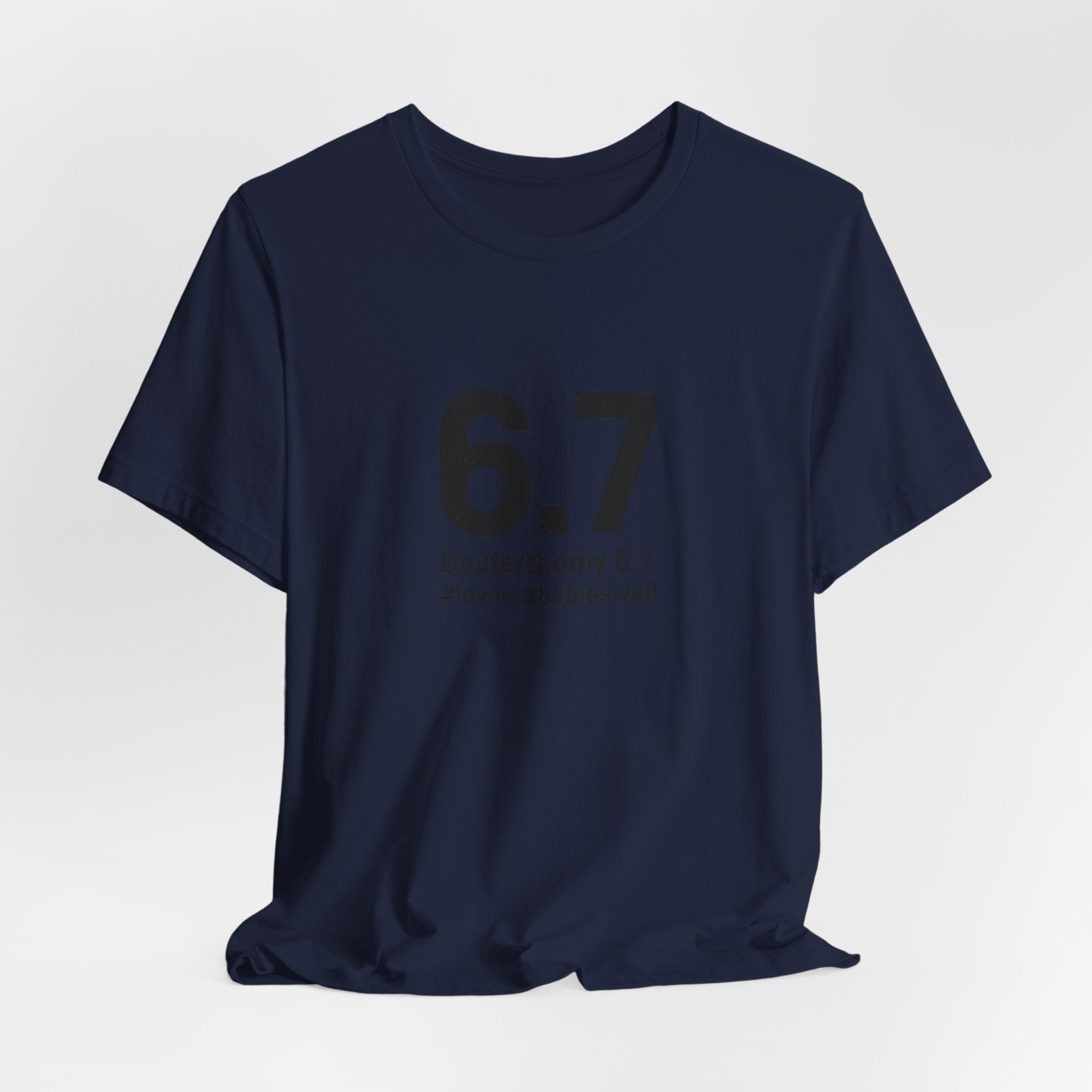6.7 Minimalist Number Meme Tee | 67 shirt, absurdist humor