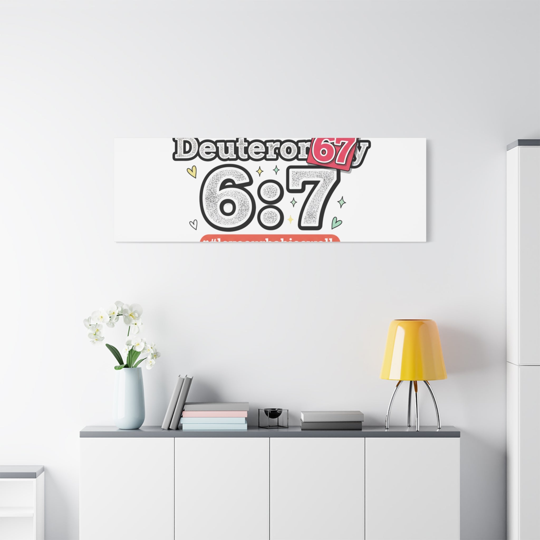 67 meme canvas | absurdist number art, minimalist meme humor