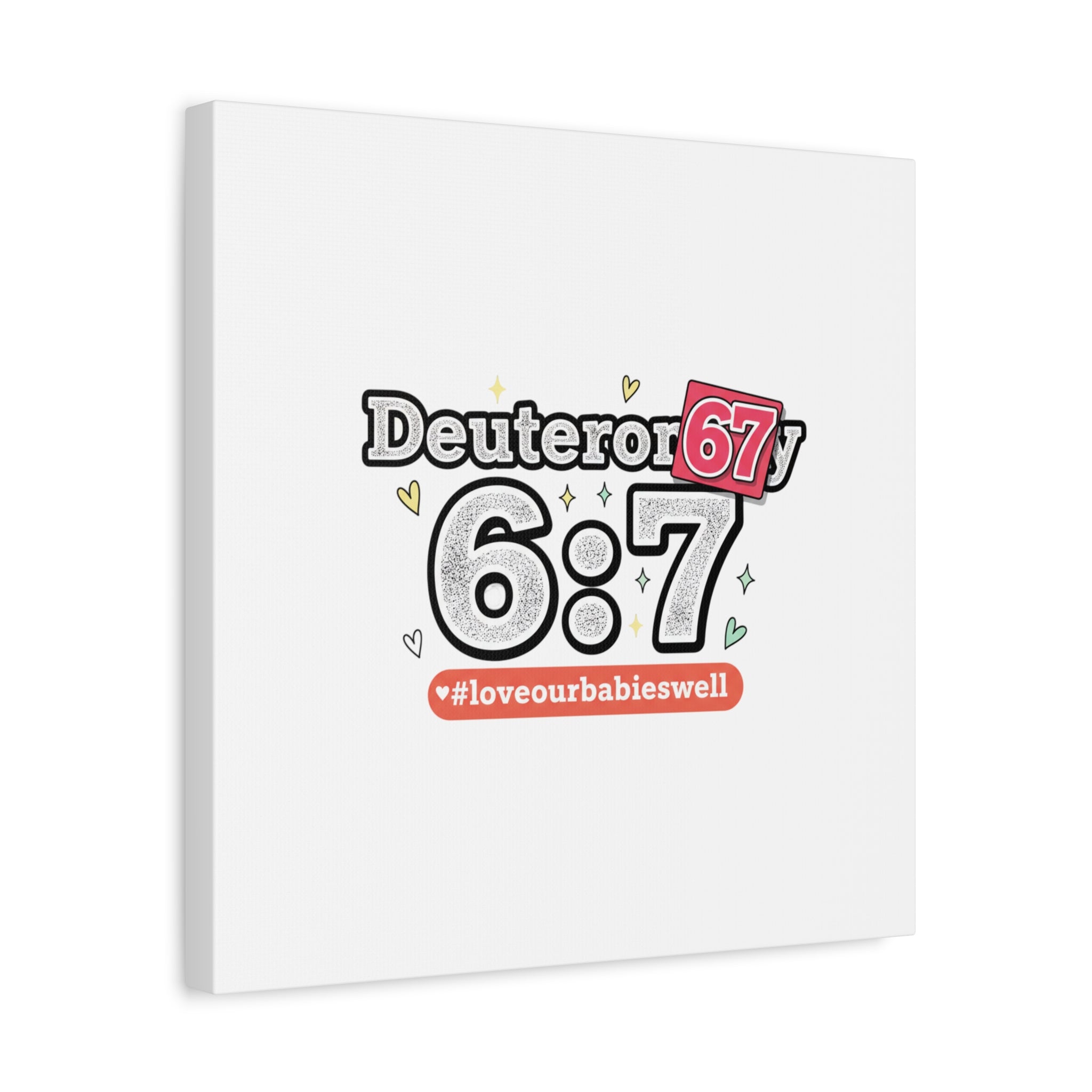 67 meme canvas | absurdist number art, minimalist meme humor