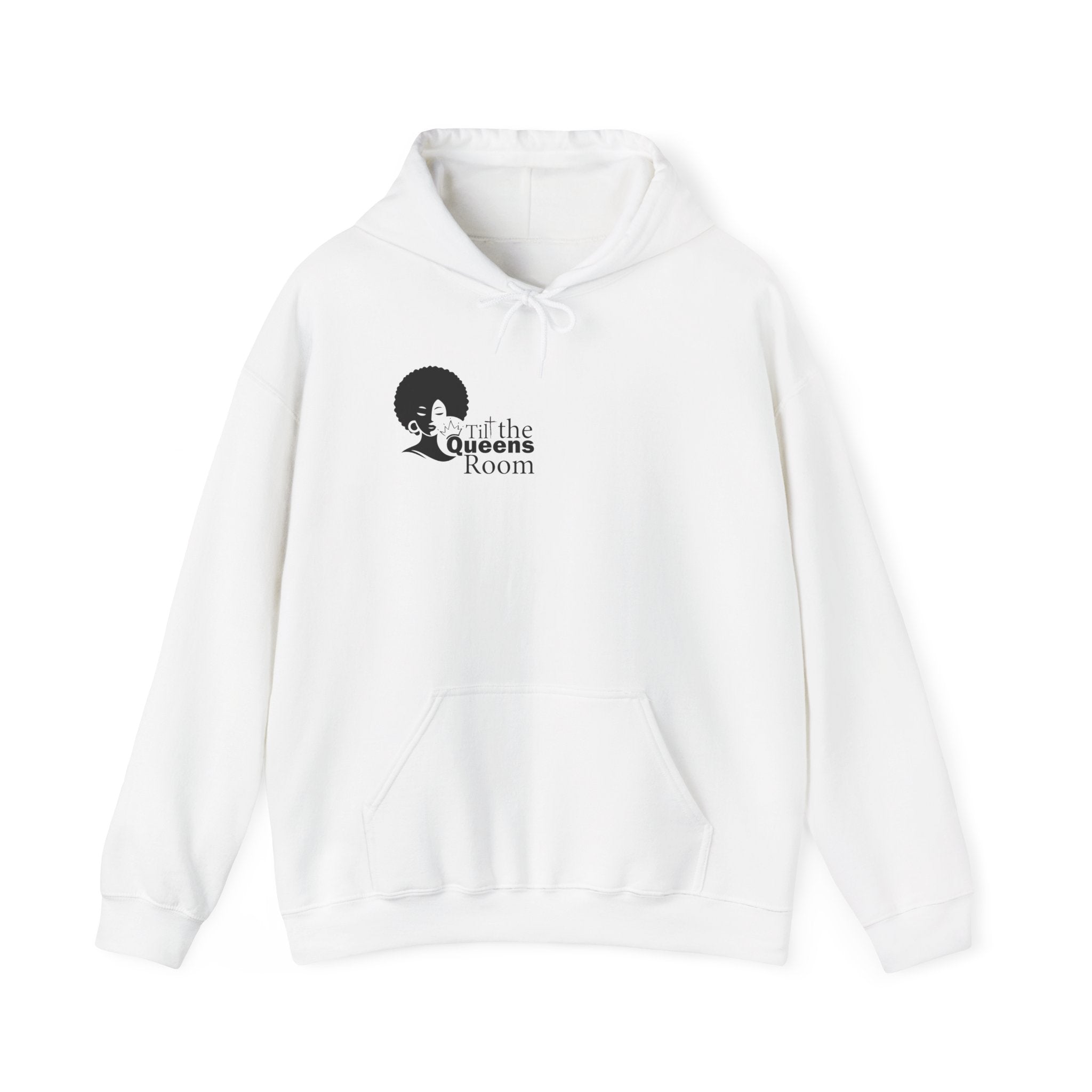 Queens Tilt the Room Woman Hooded Sweatshirt - Cozy Apparel for Empowerment