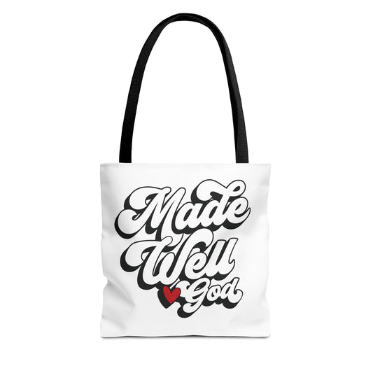 Made Well God Tote Bag - Stylish & Inspirational Carryall for Everyday Use