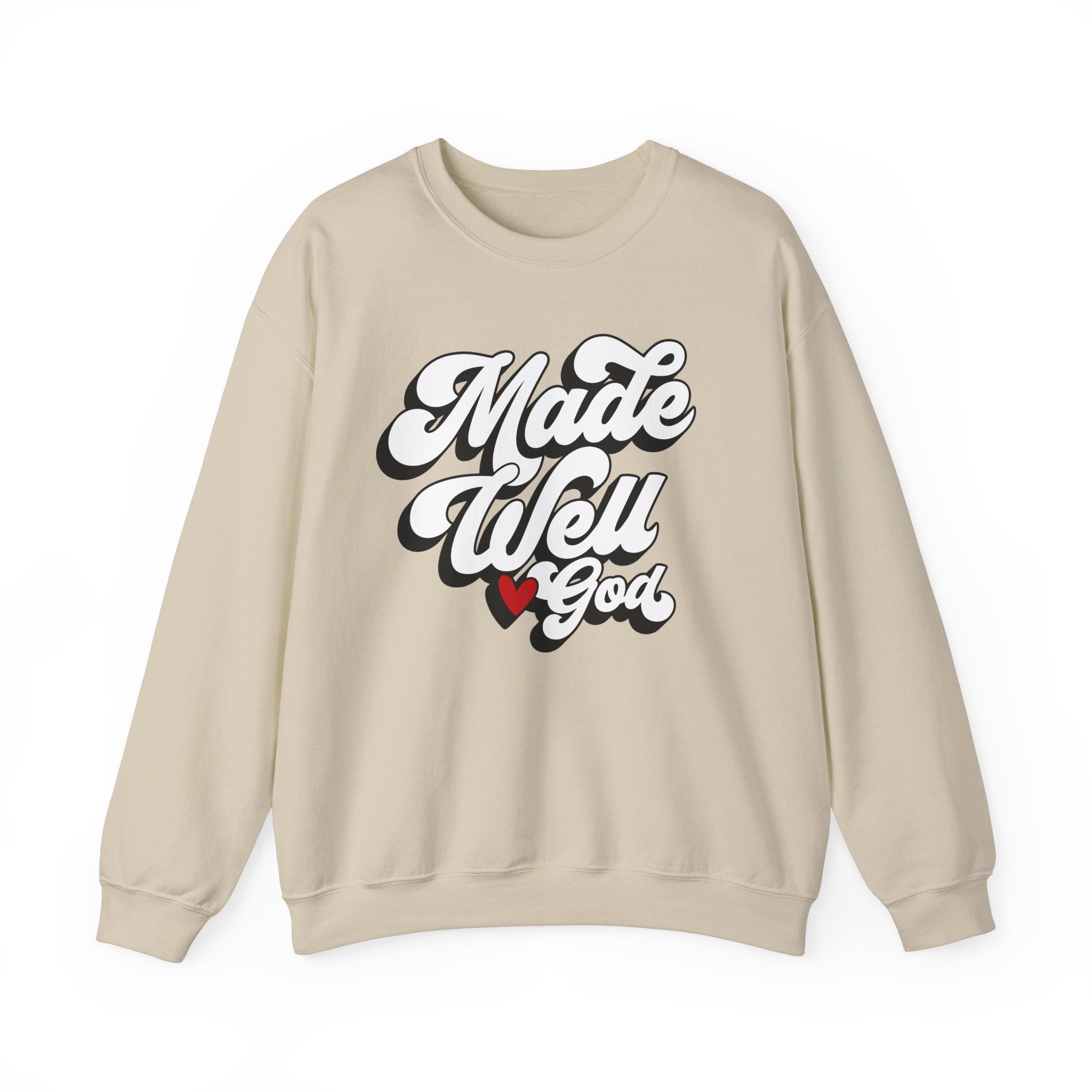 Made Well God Unisex Crewneck Sweatshirt - Cozy Faith-Inspired Apparel