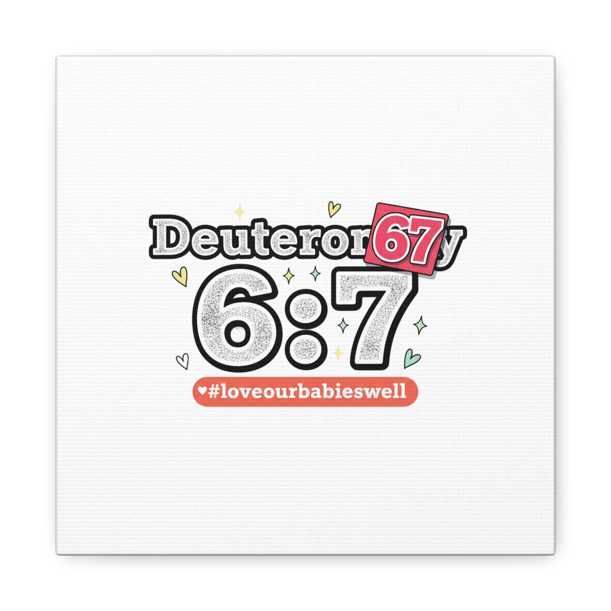 67 meme canvas | absurdist number art, minimalist meme humor