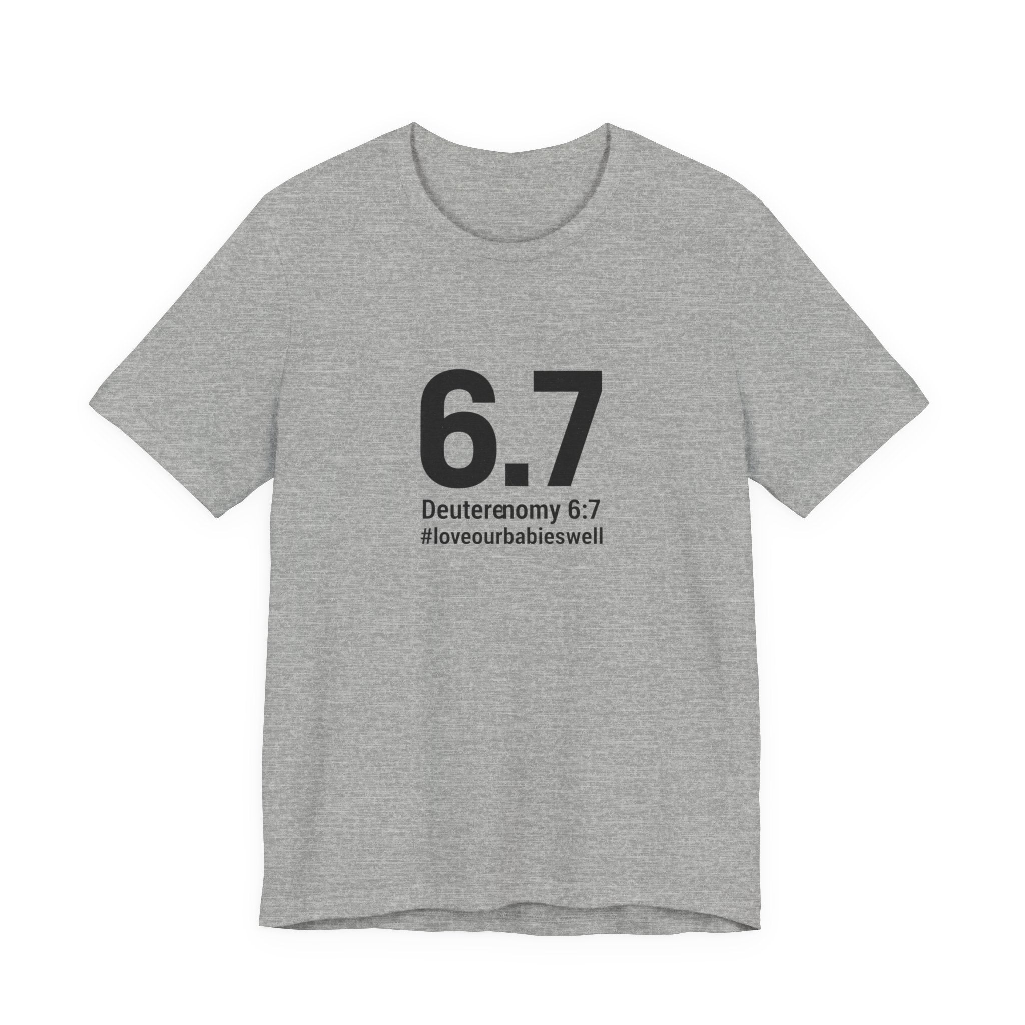 6.7 Minimalist Number Meme Tee | 67 shirt, absurdist humor
