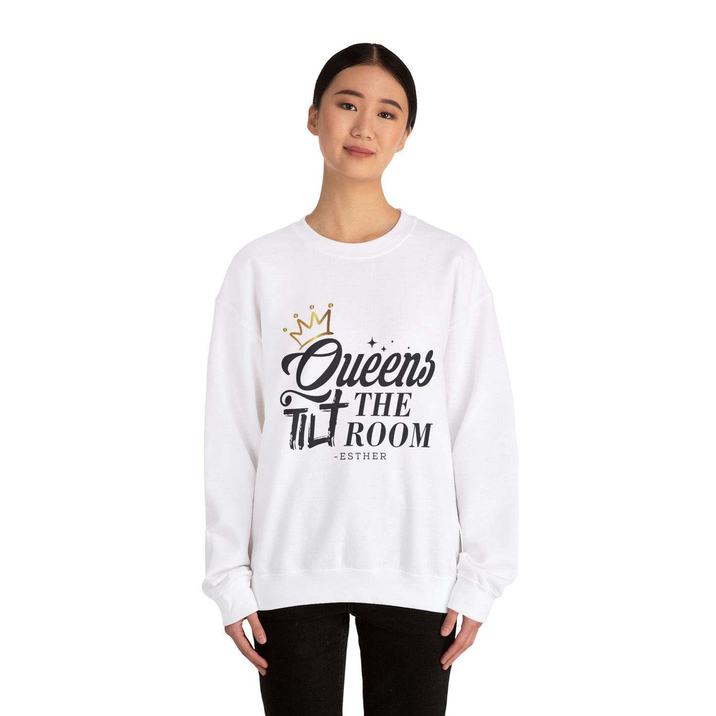 Queens Tilt the Room Sweatshirt - Unisex Heavy Blend™ Crewneck