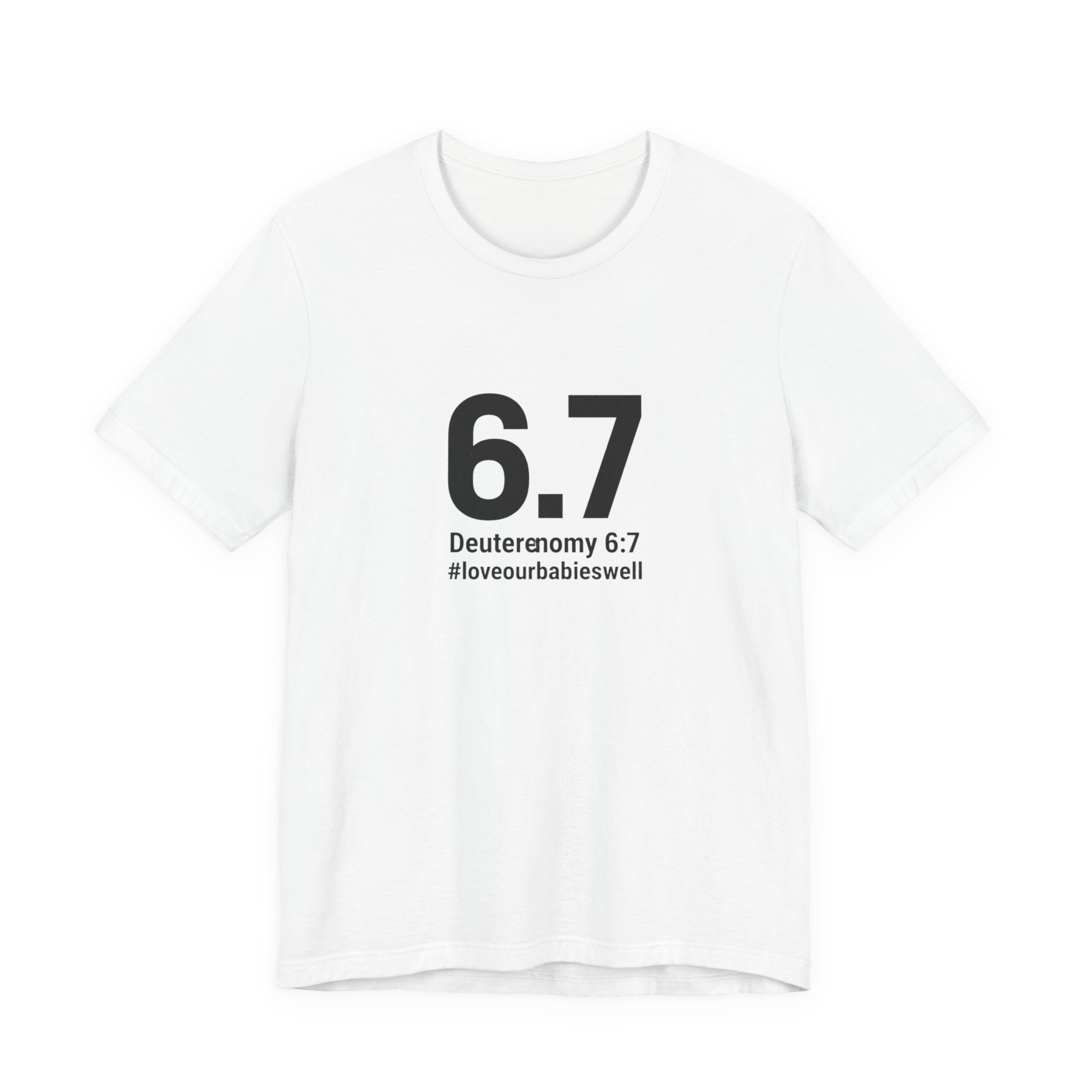 6.7 Minimalist Number Meme Tee | 67 shirt, absurdist humor