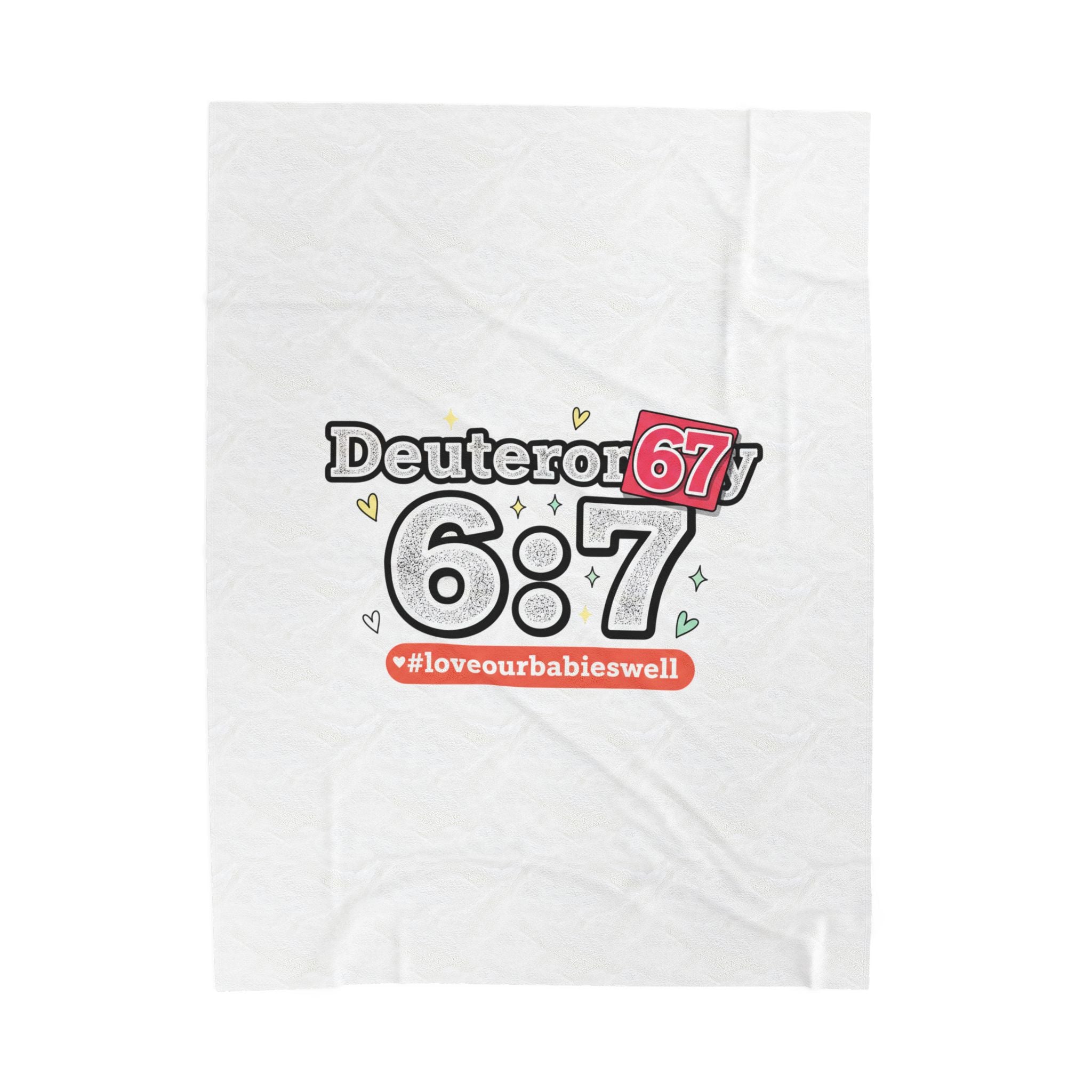 67 Deuteronomy Meme Blanket | absurdist humor, minimalist numeric design