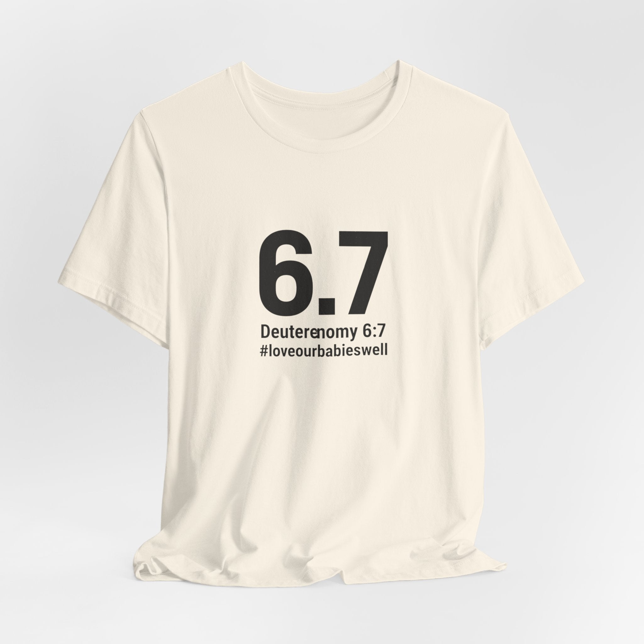 6.7 Minimalist Number Meme Tee | 67 shirt, absurdist humor