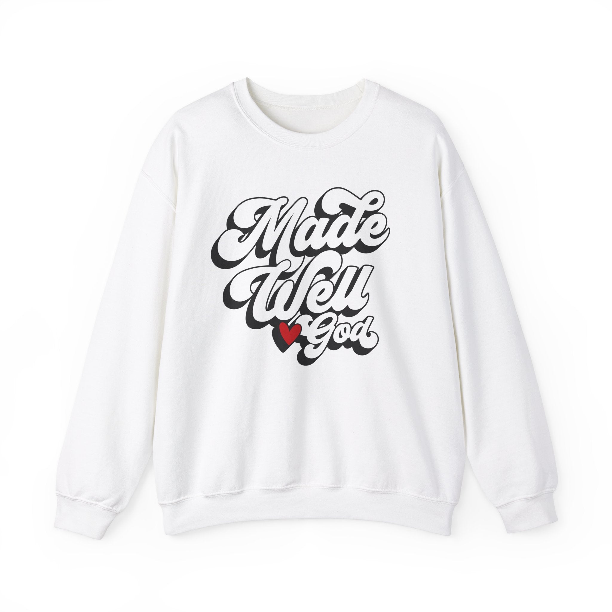 Made Well God Unisex Crewneck Sweatshirt - Cozy Faith-Inspired Apparel