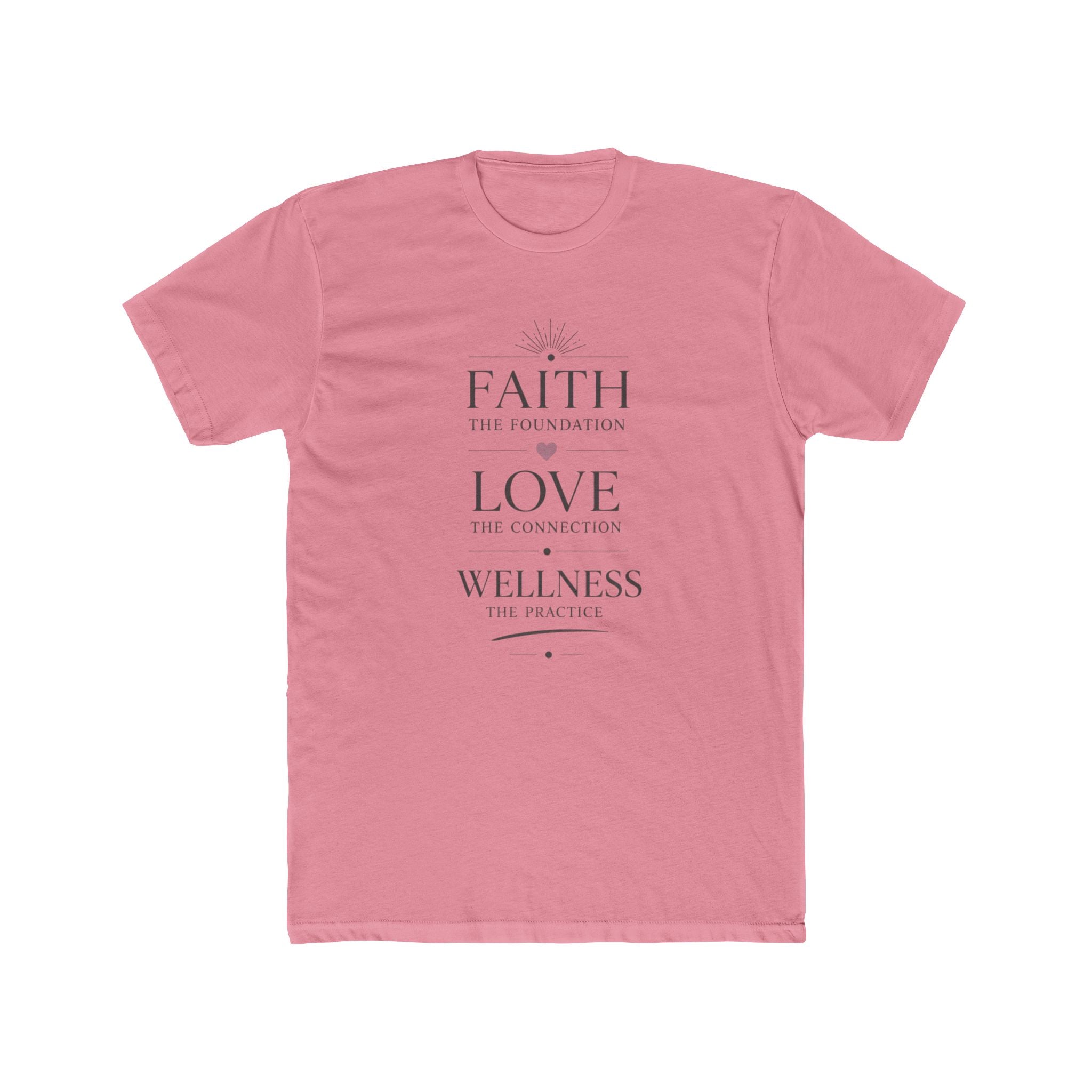 Faith, Love & Wellness Tee Foundation Conference Tee 2026 — Inspirational Christian Graphic T-Shirt