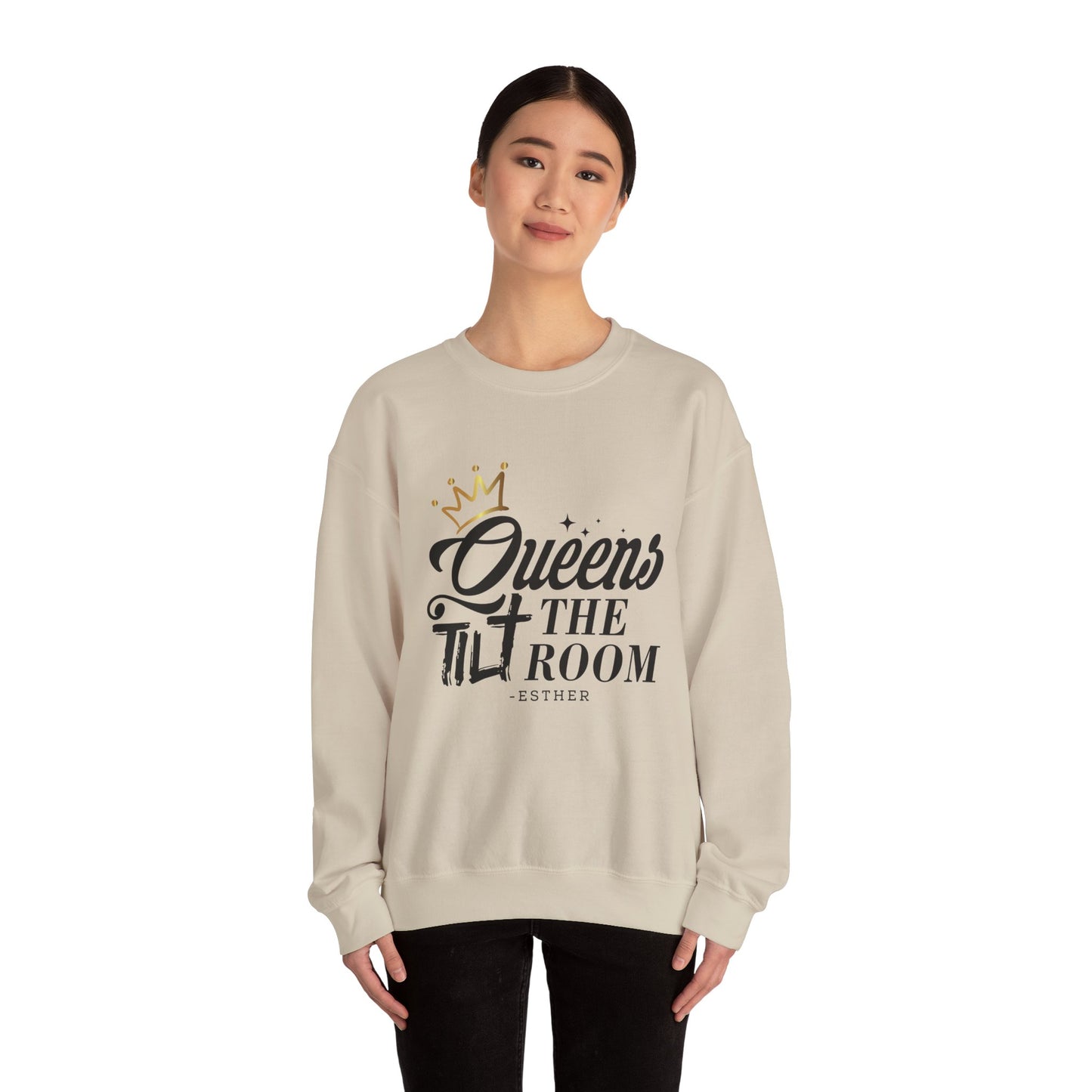 Queens Tilt the Room Sweatshirt - Unisex Heavy Blend™ Crewneck