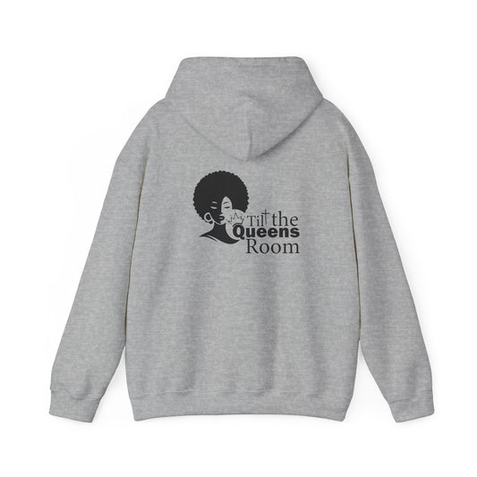 Queens Tilt the Room Woman Hooded Sweatshirt - Cozy Apparel for Empowerment