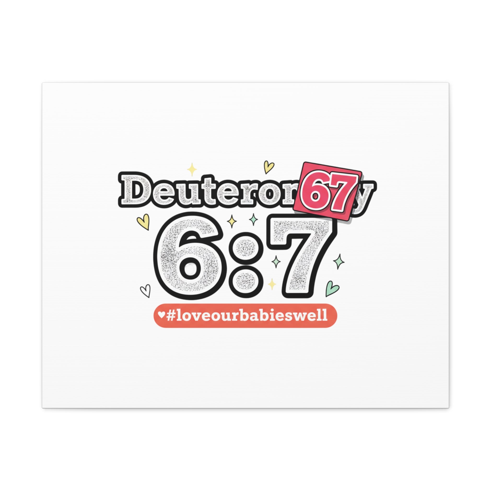 67 meme canvas | absurdist number art, minimalist meme humor