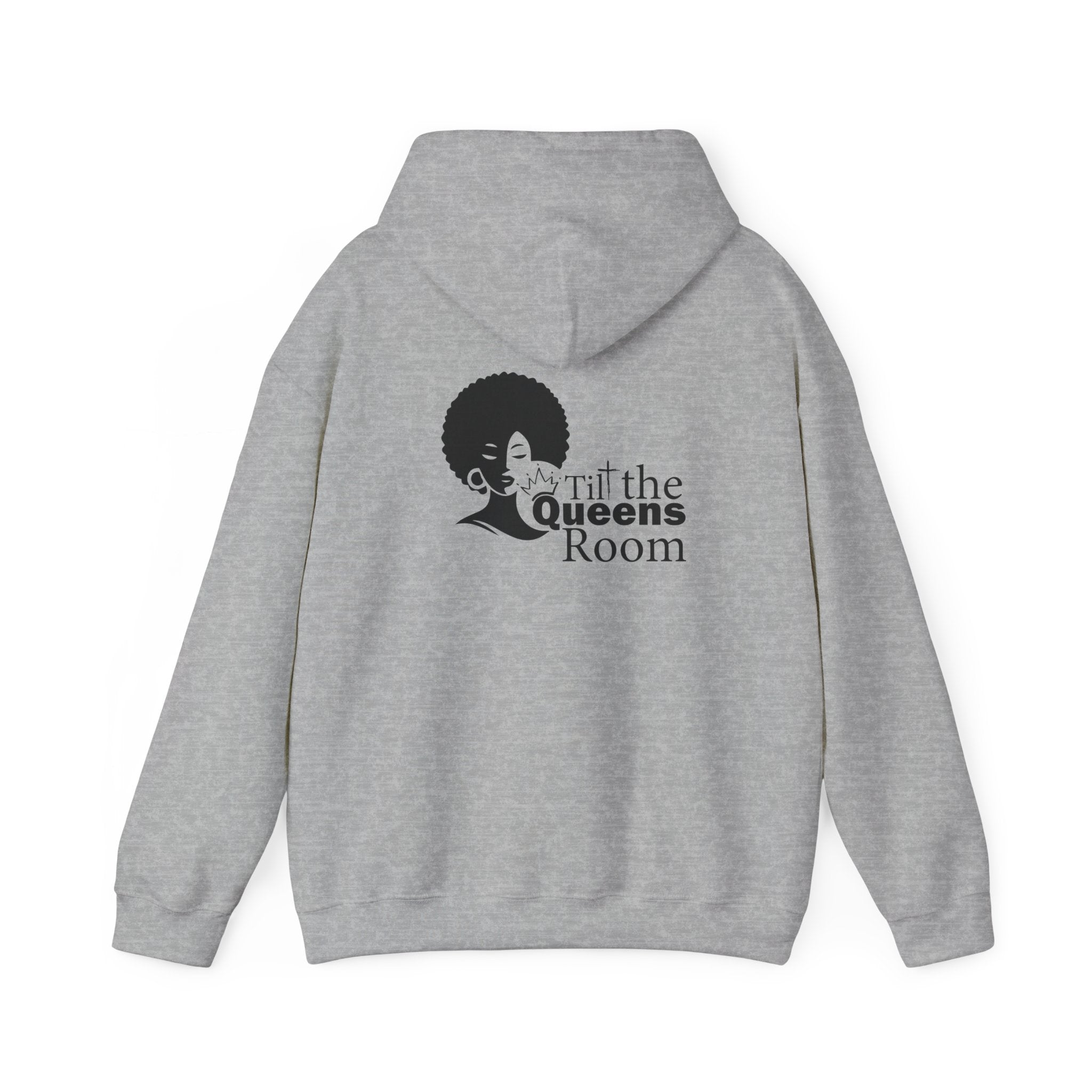 Queens Tilt the Room Woman Hooded Sweatshirt - Cozy Apparel for Empowerment