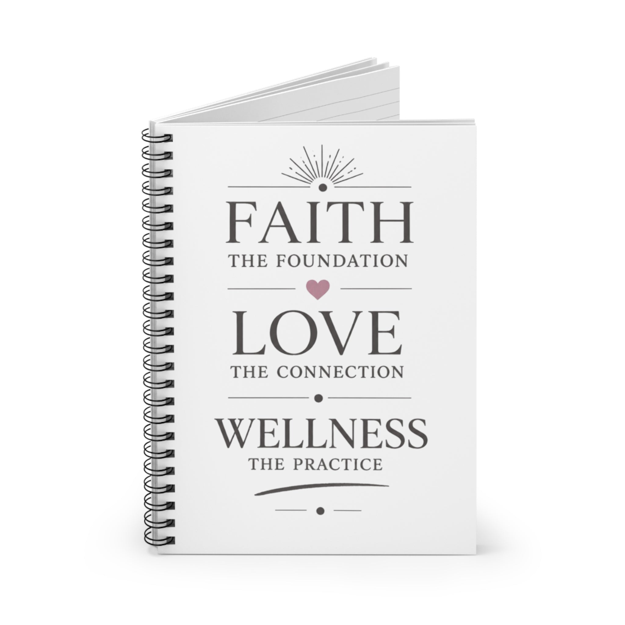 Faith Love Wellness Conference 2026 Spiral Notebook — Inspirational Ruled Journal for Daily Reflection & Gratitude