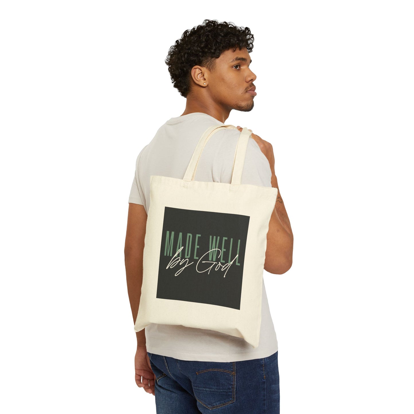 Made Well By God Canvas Tote