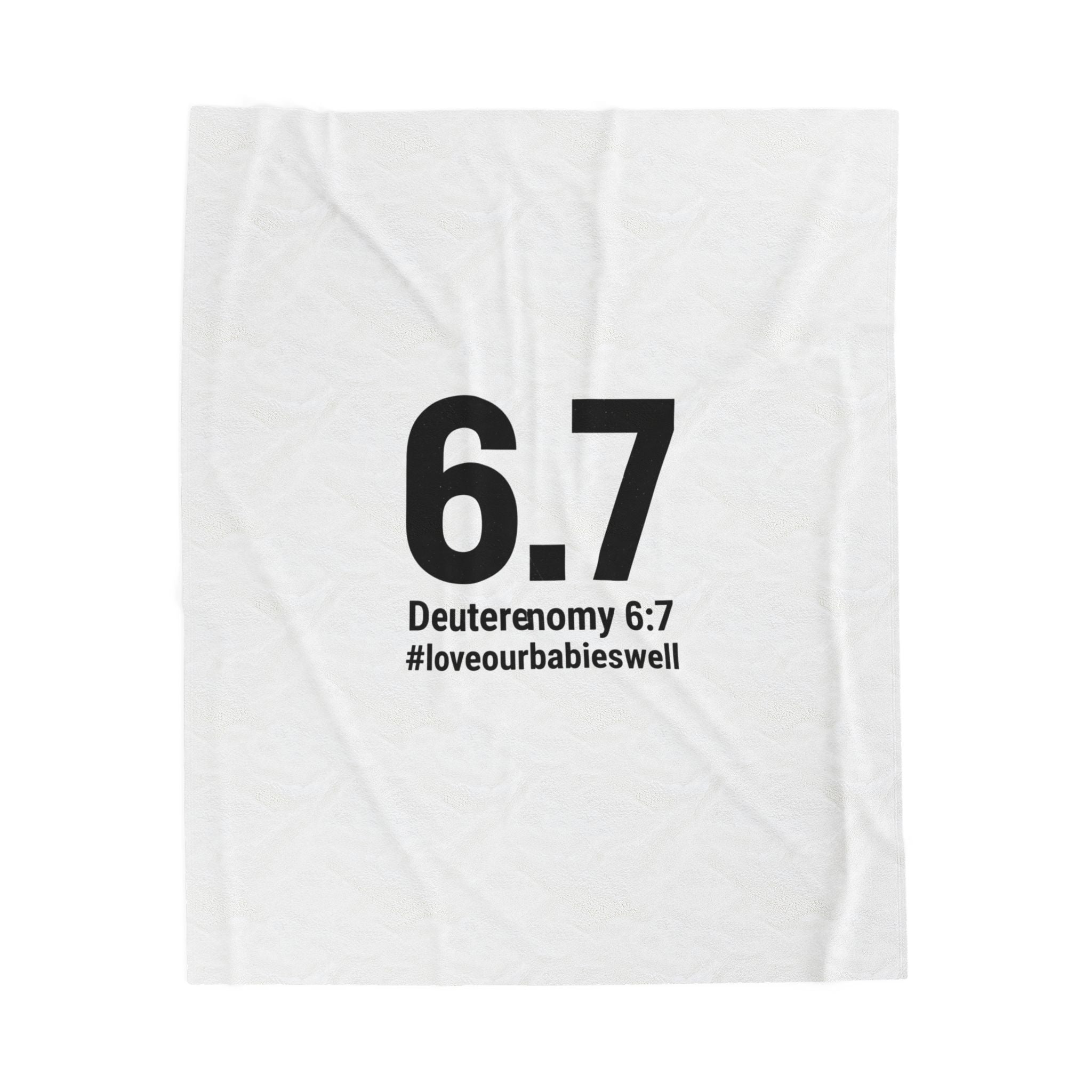 6.7 minimalist number meme Velveteen Plush Blanket | absurdist humor, inside joke