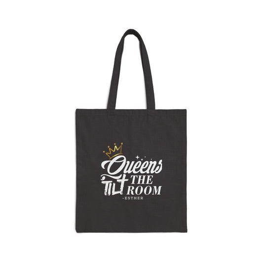 Queens Tilt the Room Cotton Canvas Tote Bag - Eco-Friendly and Stylish