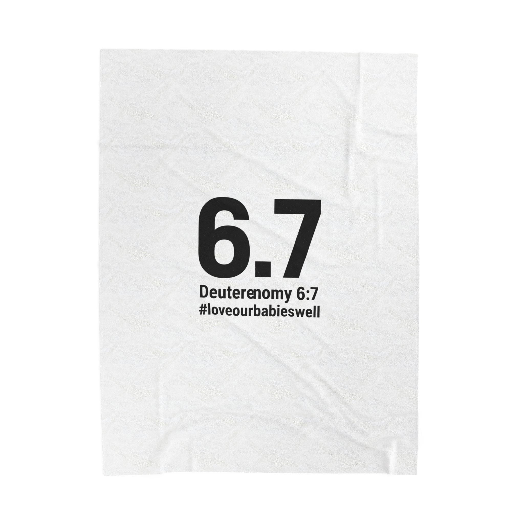 6.7 minimalist number meme Velveteen Plush Blanket | absurdist humor, inside joke