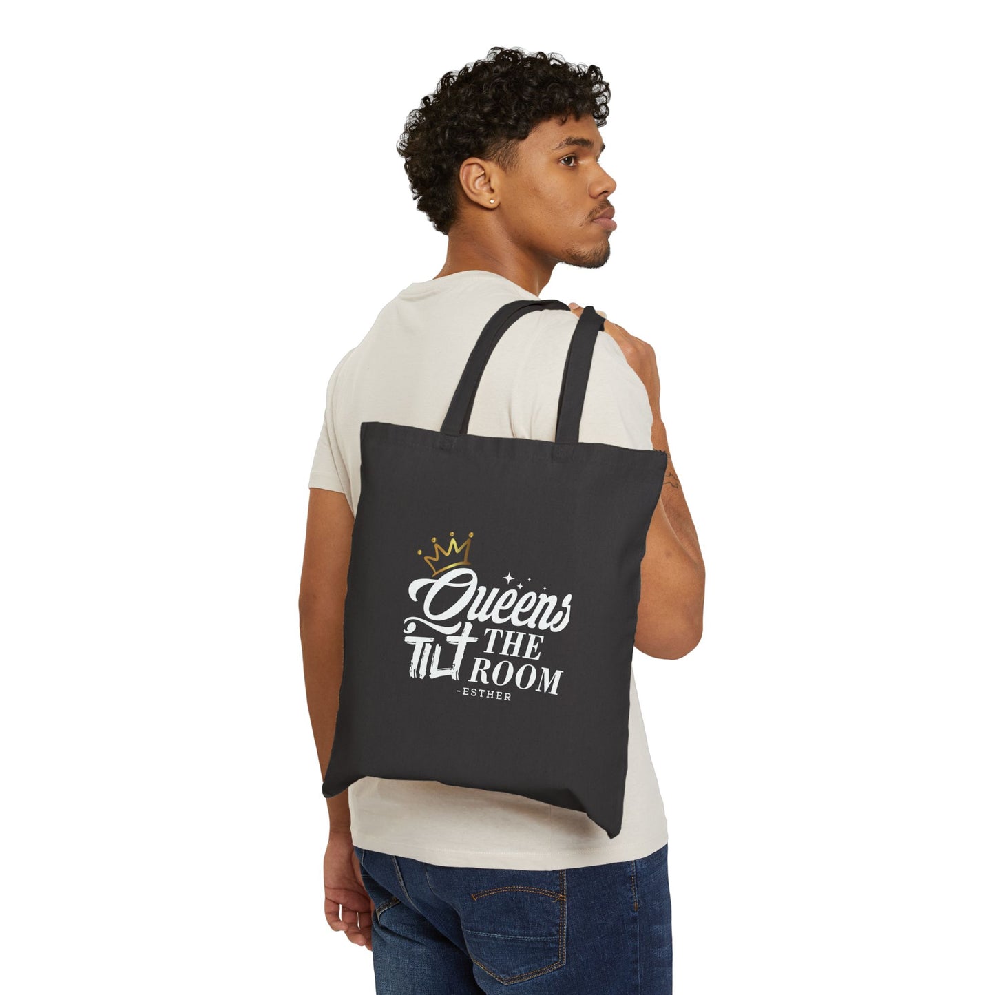 Queens Tilt the Room Cotton Canvas Tote Bag - Eco-Friendly and Stylish