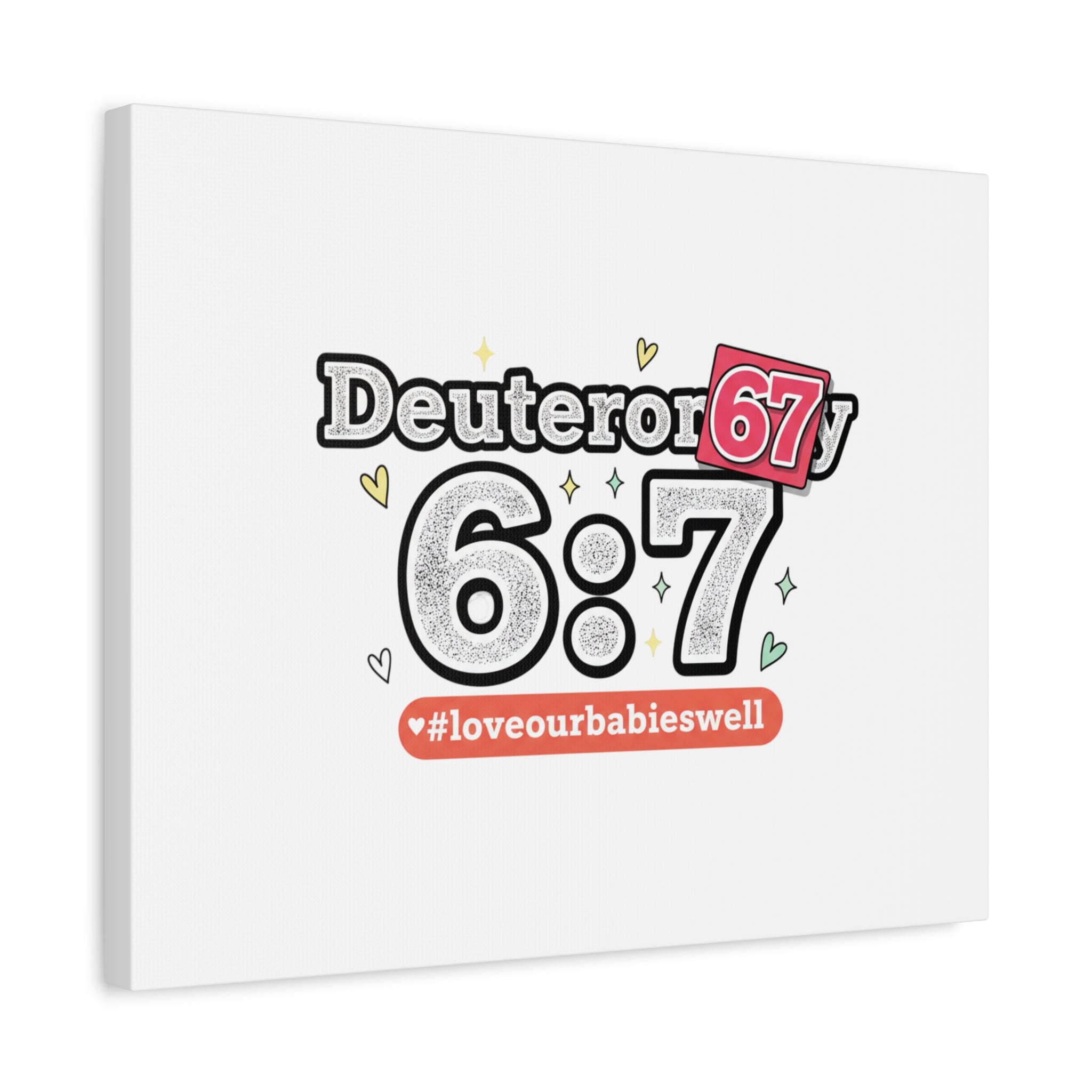 67 meme canvas | absurdist number art, minimalist meme humor