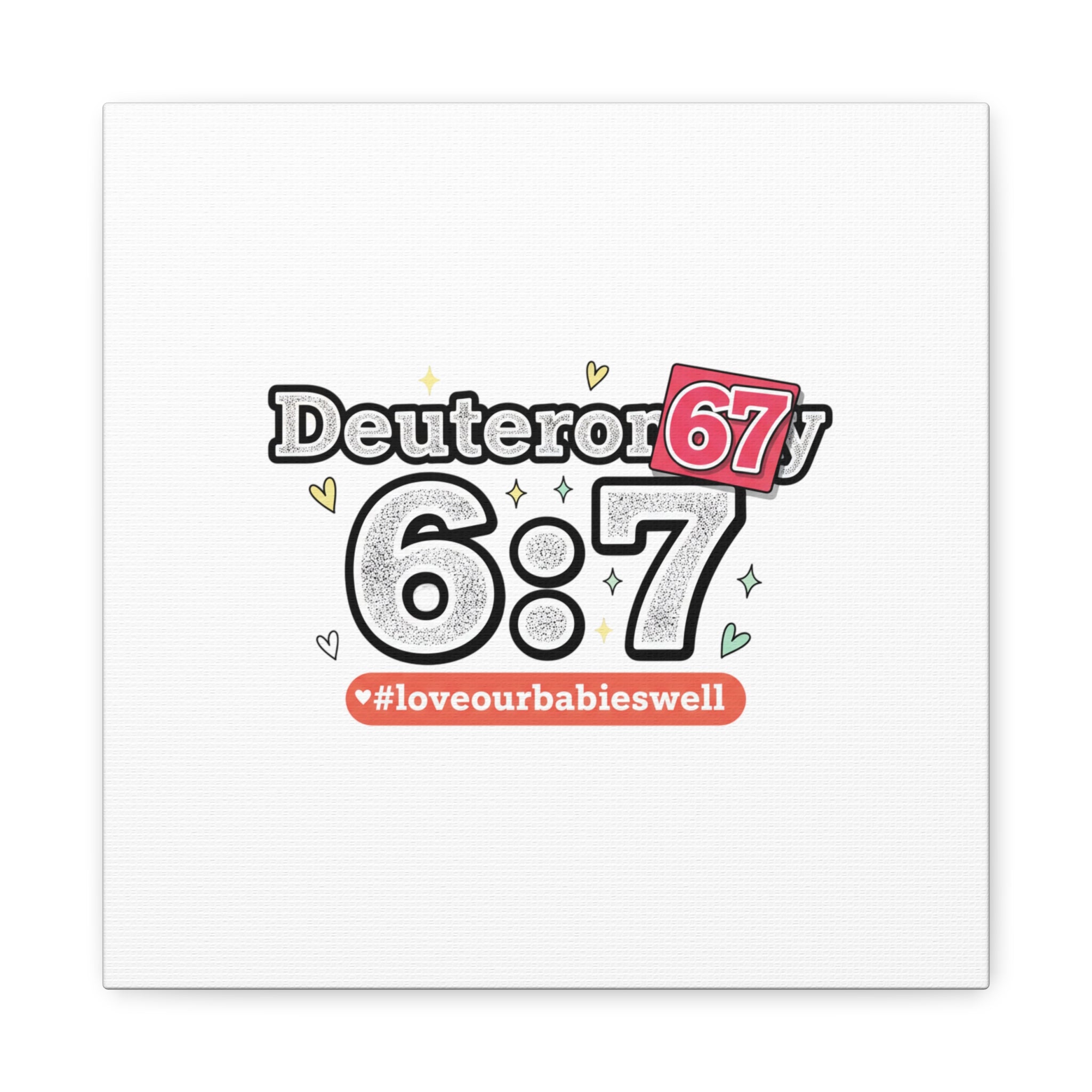 67 meme canvas | absurdist number art, minimalist meme humor