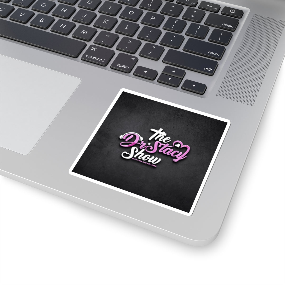 The Dr Stacy Show Kiss-Cut Sticker – Pink Script Logo Laptop Decal