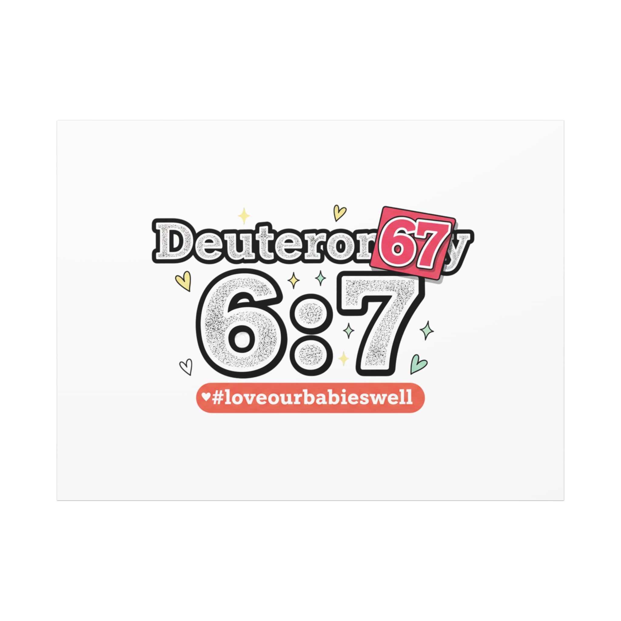 67 meme canvas | absurdist number art, minimalist meme humor