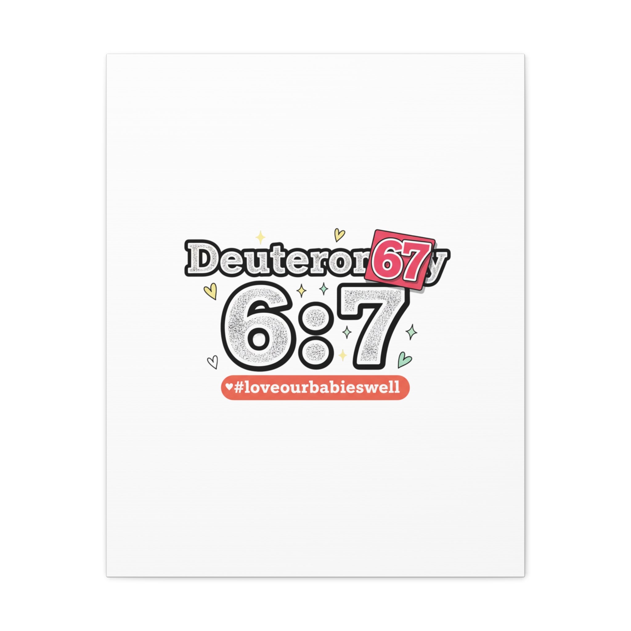 67 meme canvas | absurdist number art, minimalist meme humor